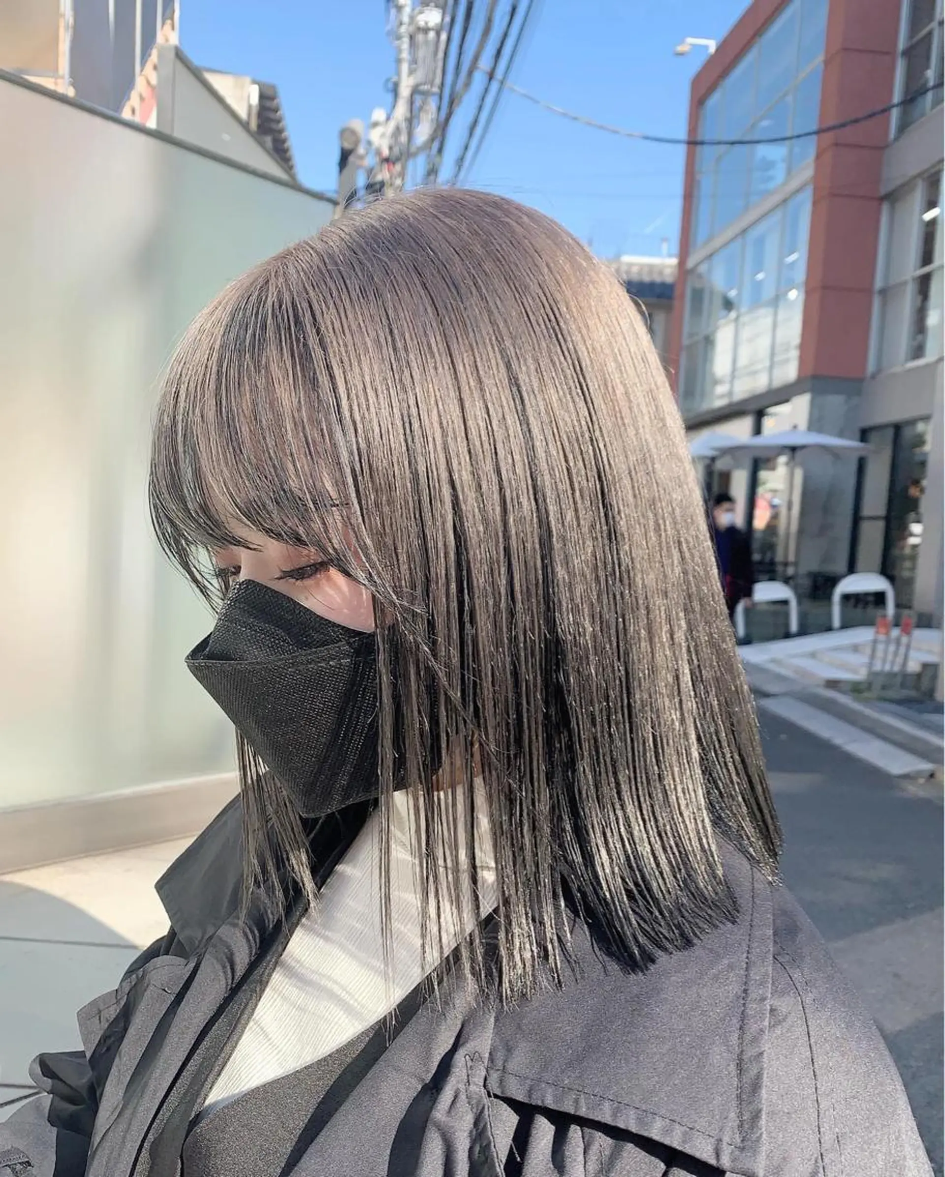 ミディアム カラー カット ヘアカラー トリートメント 赤みゼロ/透明感 カラー🌿KANTAのヘアスタイル