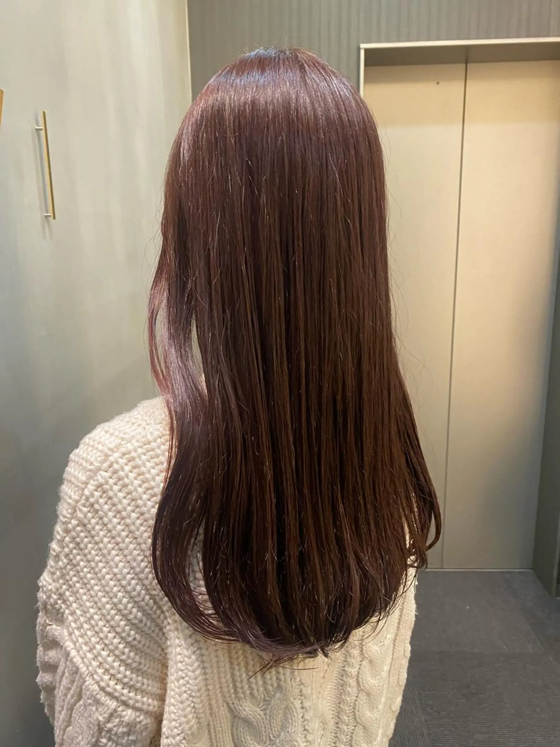 セミロング カラー 韓国×髪質改善カラー 💎hinaのヘアスタイル