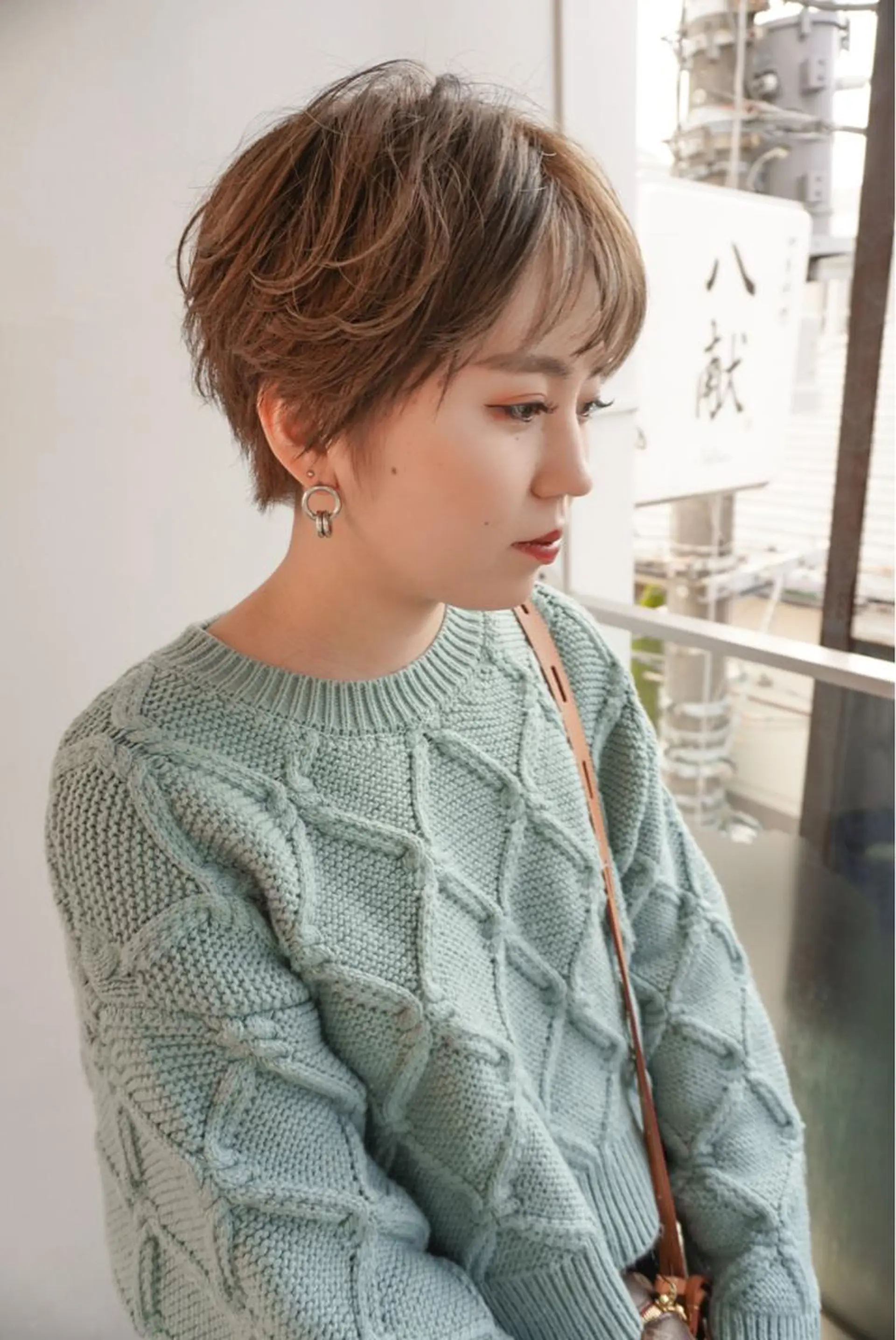 ショート カラー パーマ ショート/レイヤー なら石井知希のヘアスタイル