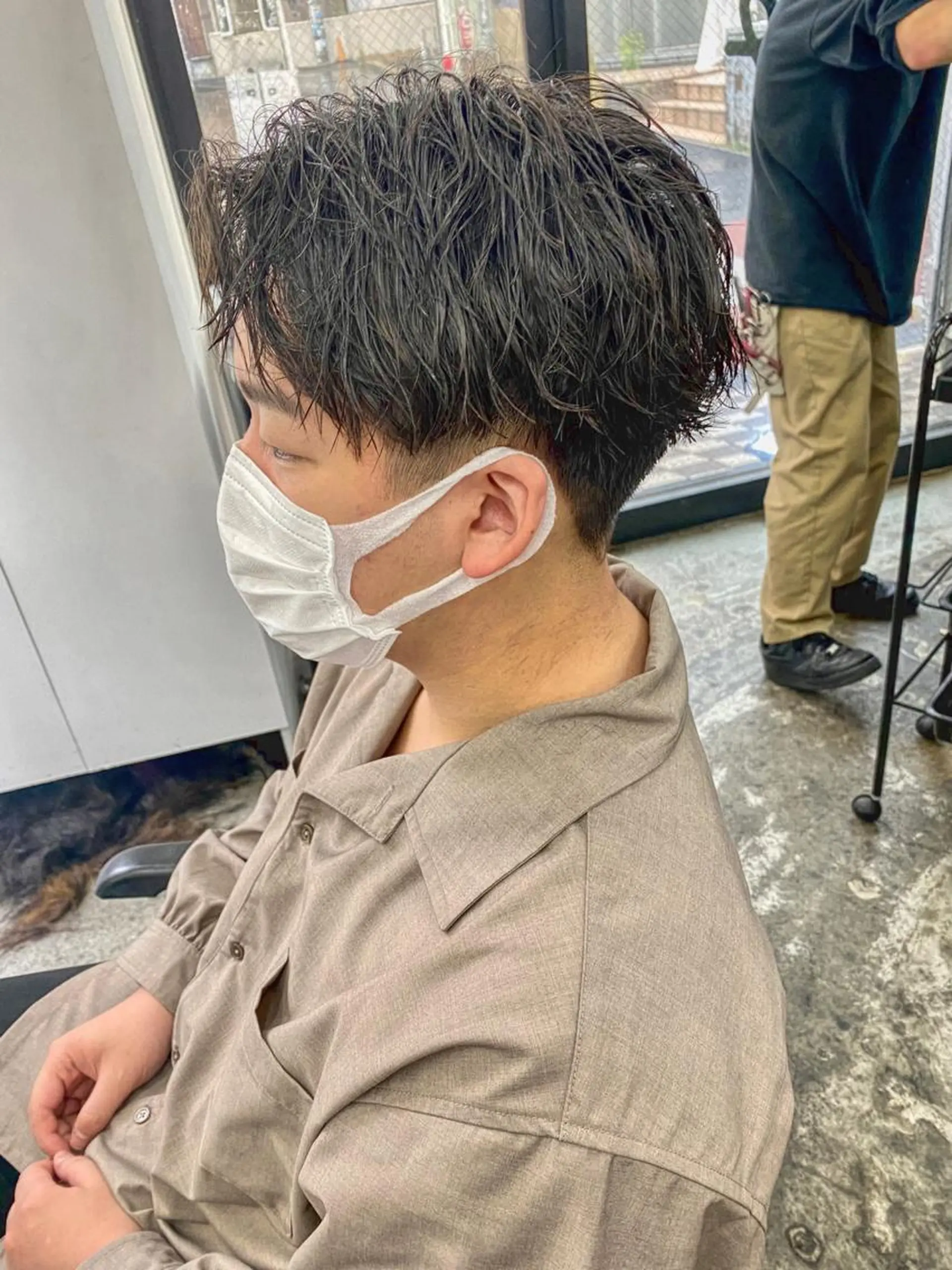 パーマ メンズ カット パーマ メンズパーマ特化💇 奥田敦哉のヘアスタイル