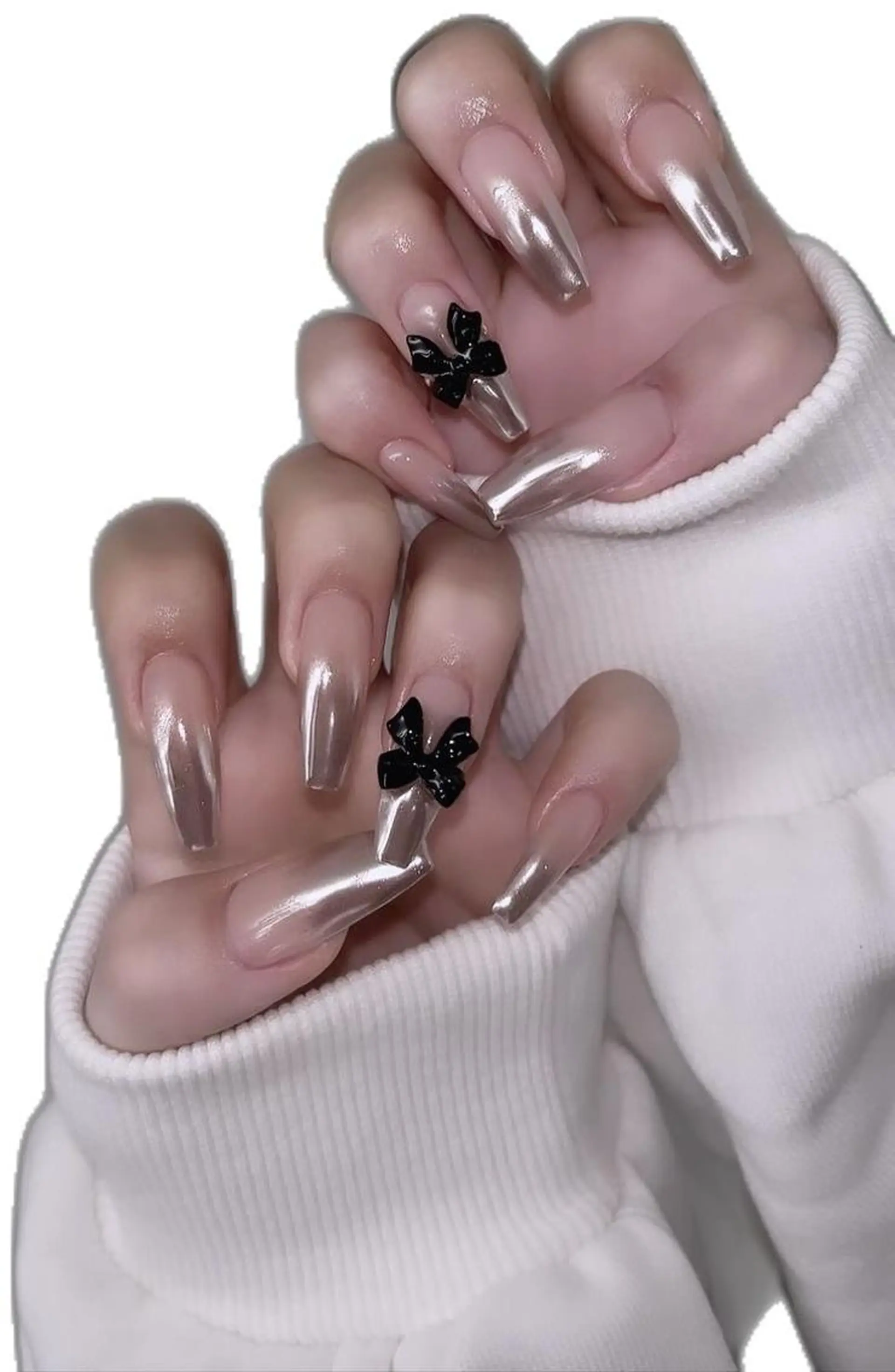 ネイル 長さ出し フレンチネイル グラデーション 卒業式 マグネットネイル ハンドネイル MIHANA YUKIのネイルデザイン