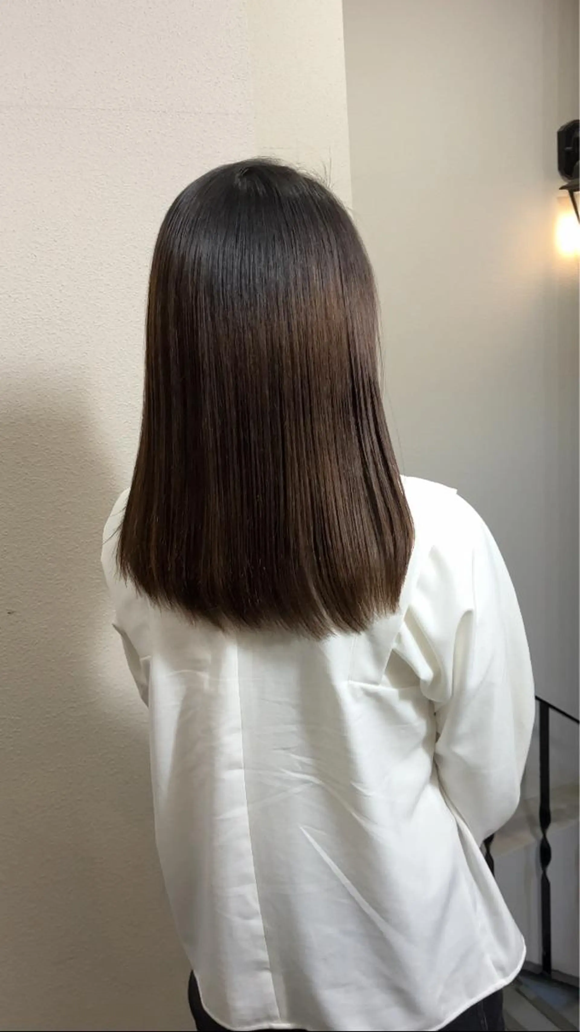 セミロング くせ毛 髪質改善 縮毛矯正 wa daのヘアスタイル