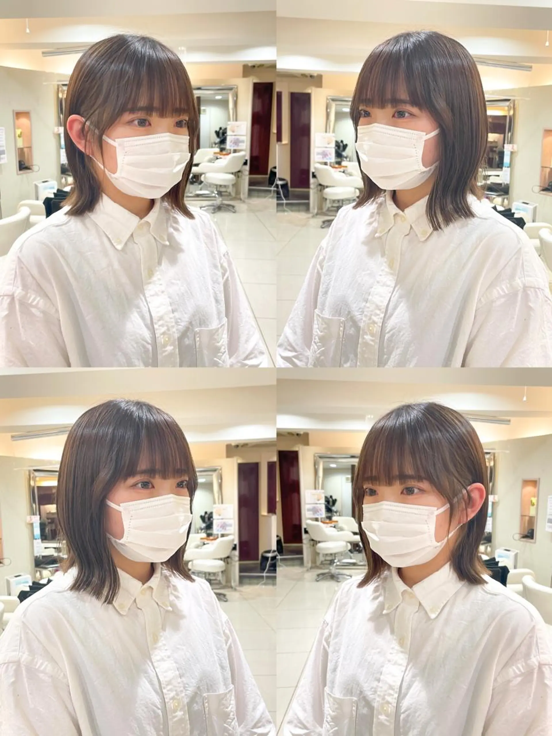 ミディアム ヘアアレンジ ボブ 新宿/顔周りカット/ レイヤー/がっきーのヘアスタイル