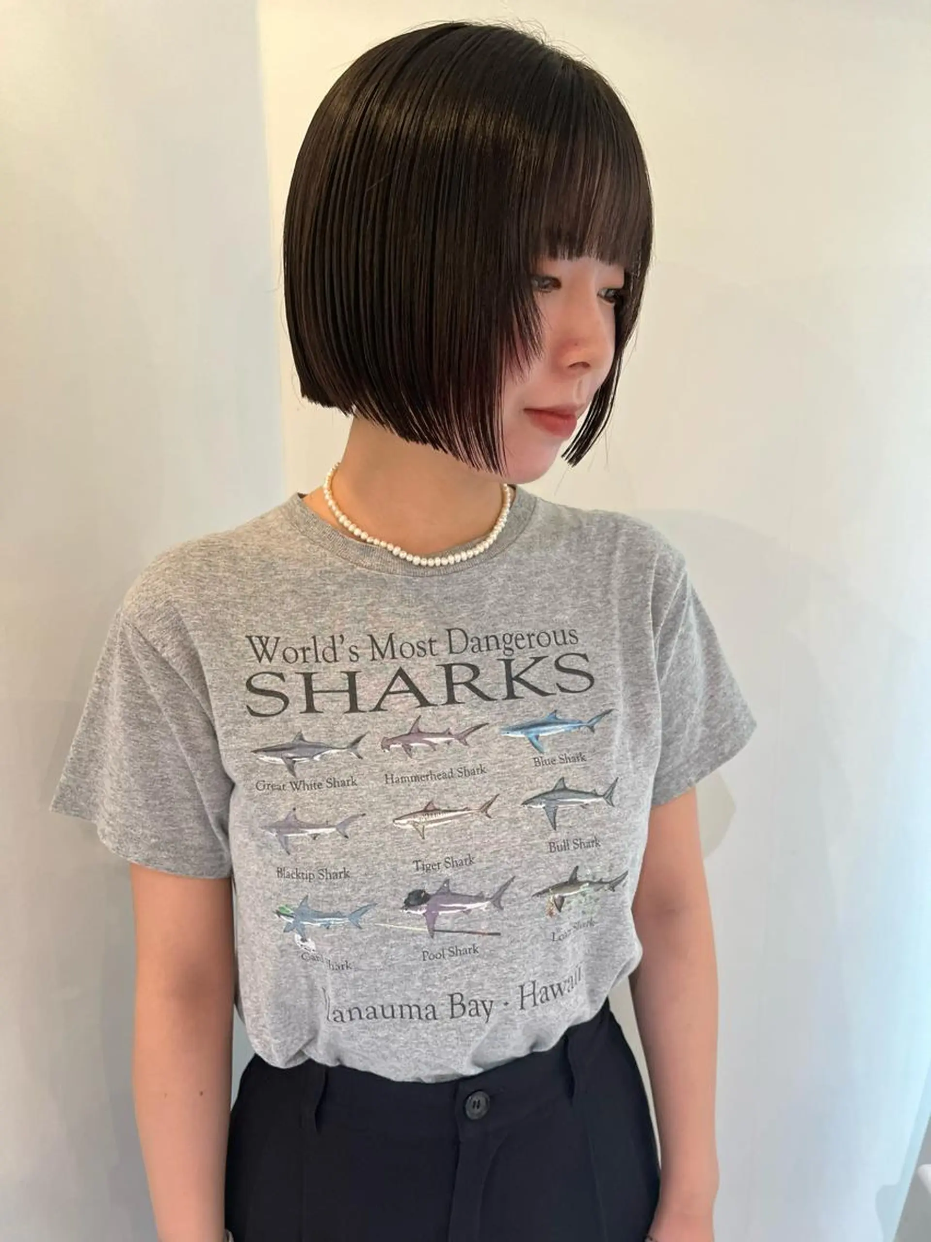 ミディアム ブリーチカラー🎀 韓国風/寺門美優のヘアスタイル