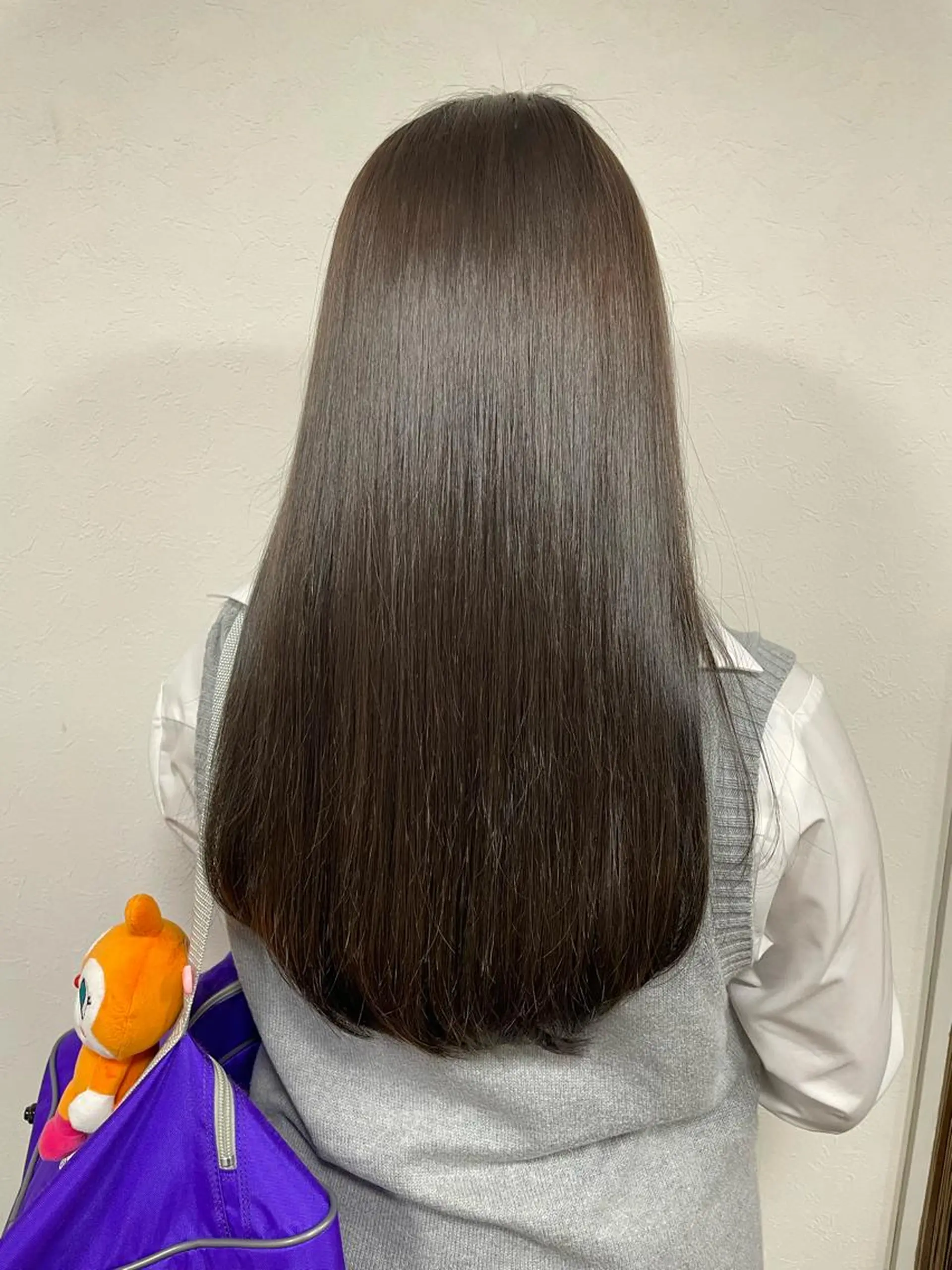 ロング 縮毛矯正 ヘアカラー 縮毛矯正 艶髪カラー& トリートメント　松村のヘアスタイル