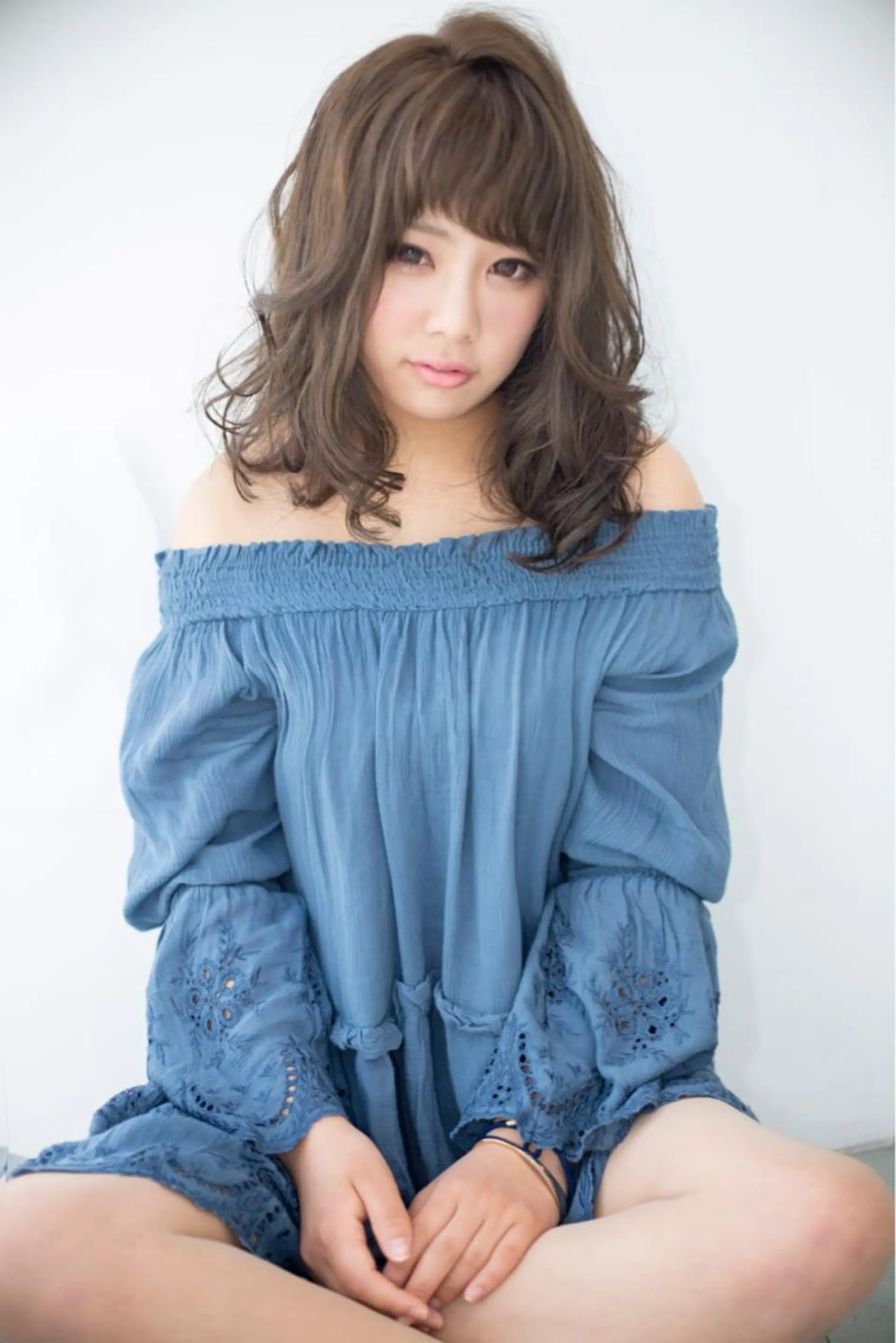 ミディアム セミロング ロング カラー Re:ta Hair 飯田淳平のヘアスタイル