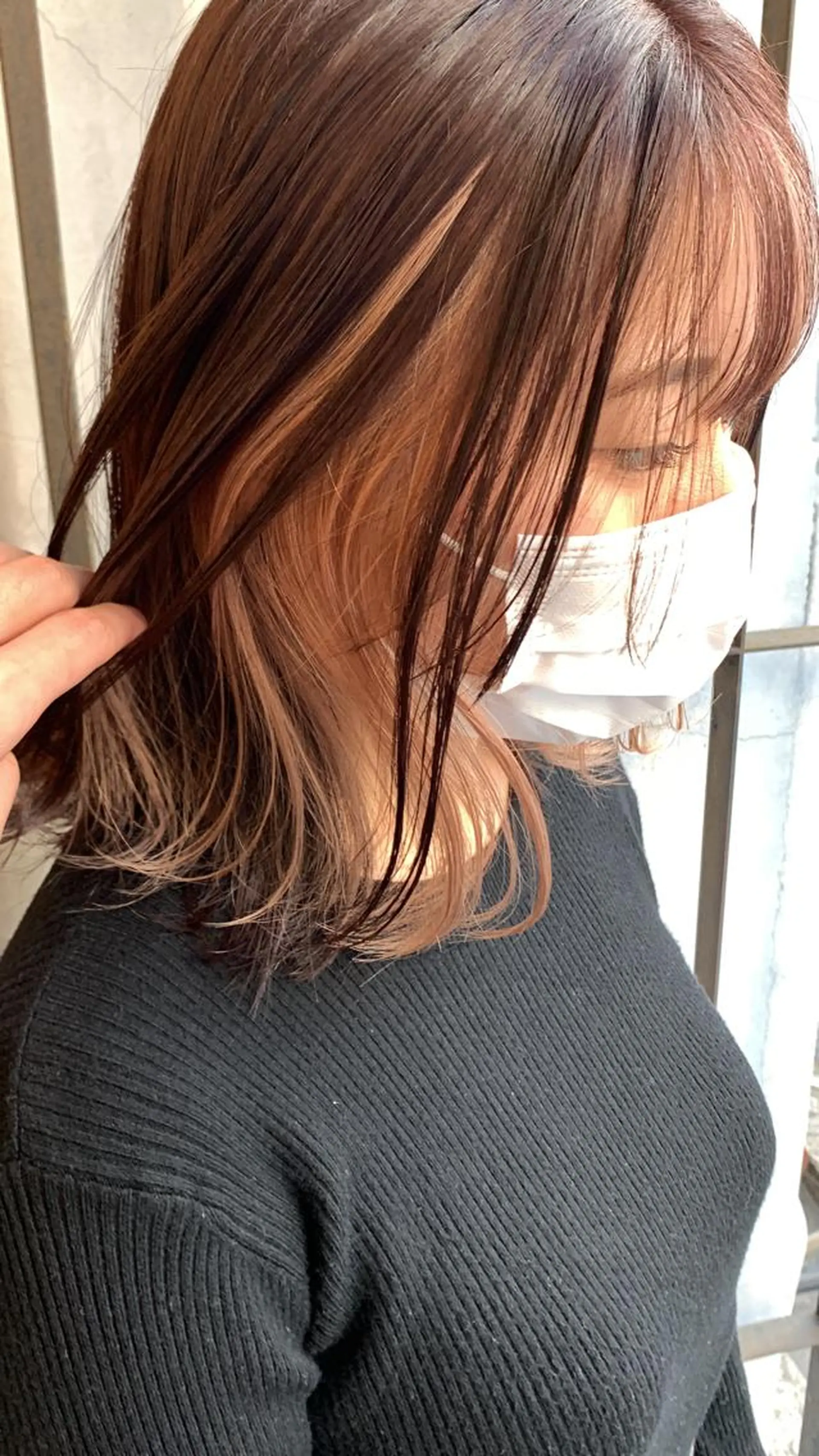 ミディアム カット ヘアカラー パーマ 縮毛矯正 トリートメント 艶髪color💎髪 質改善ストレート大吉のヘアスタイル