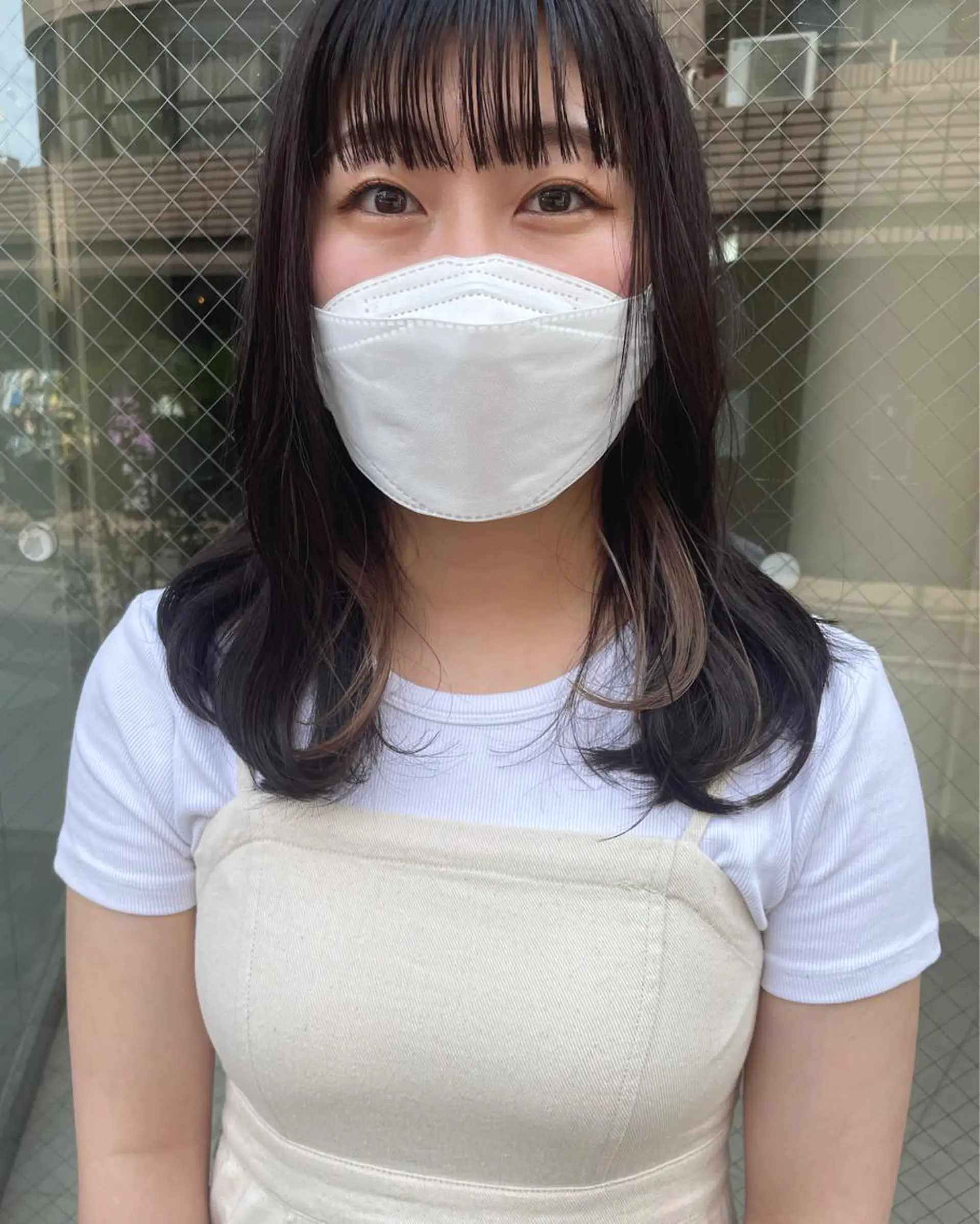 セミロング カラー ヘアアレンジ satsuki 暖色・ブラウンカラーのヘアスタイル