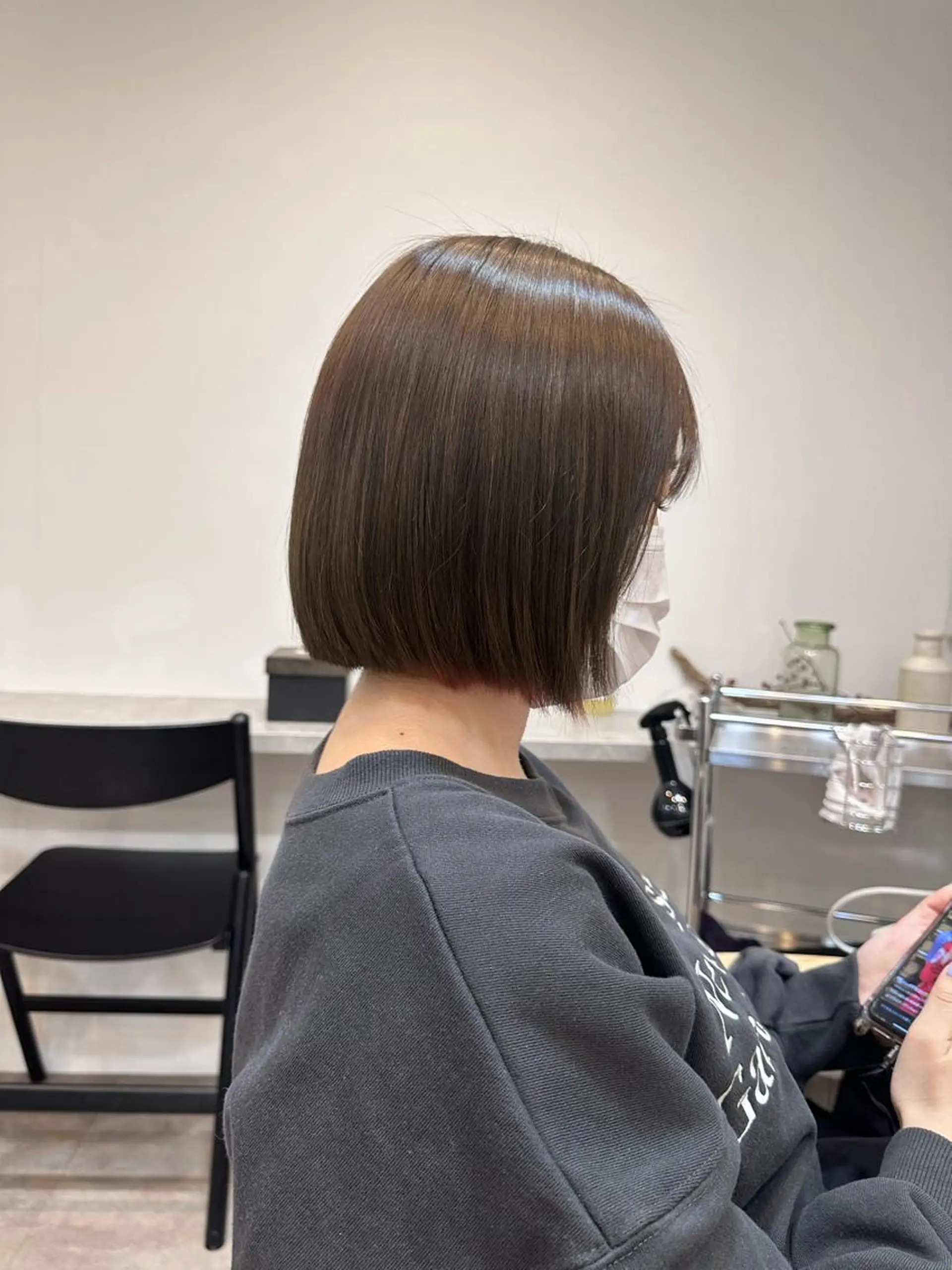 ミディアム カラー 髪質改善 カット ヘアカラー 縮毛矯正 トリートメント 梅田/柔らかカラー/ オオハシ リナコのヘアスタイル