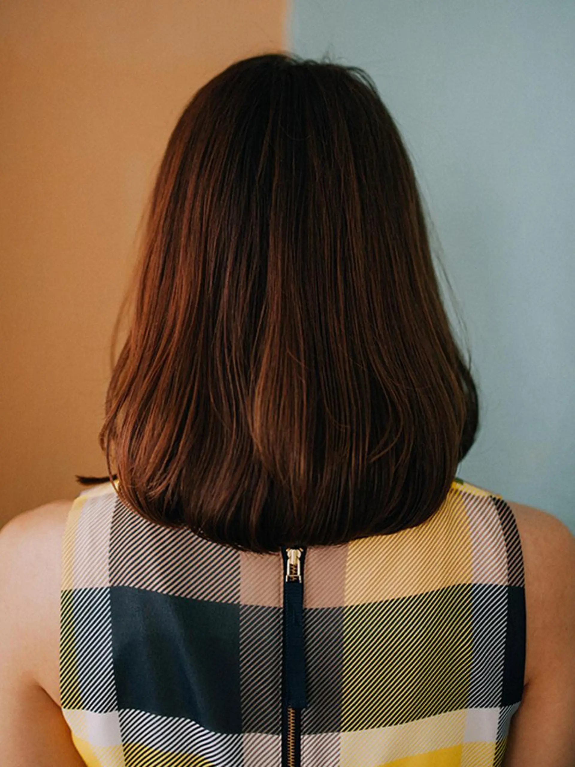 ミディアム カット ヘアカラー トリートメント 福島 浩司のヘアスタイル