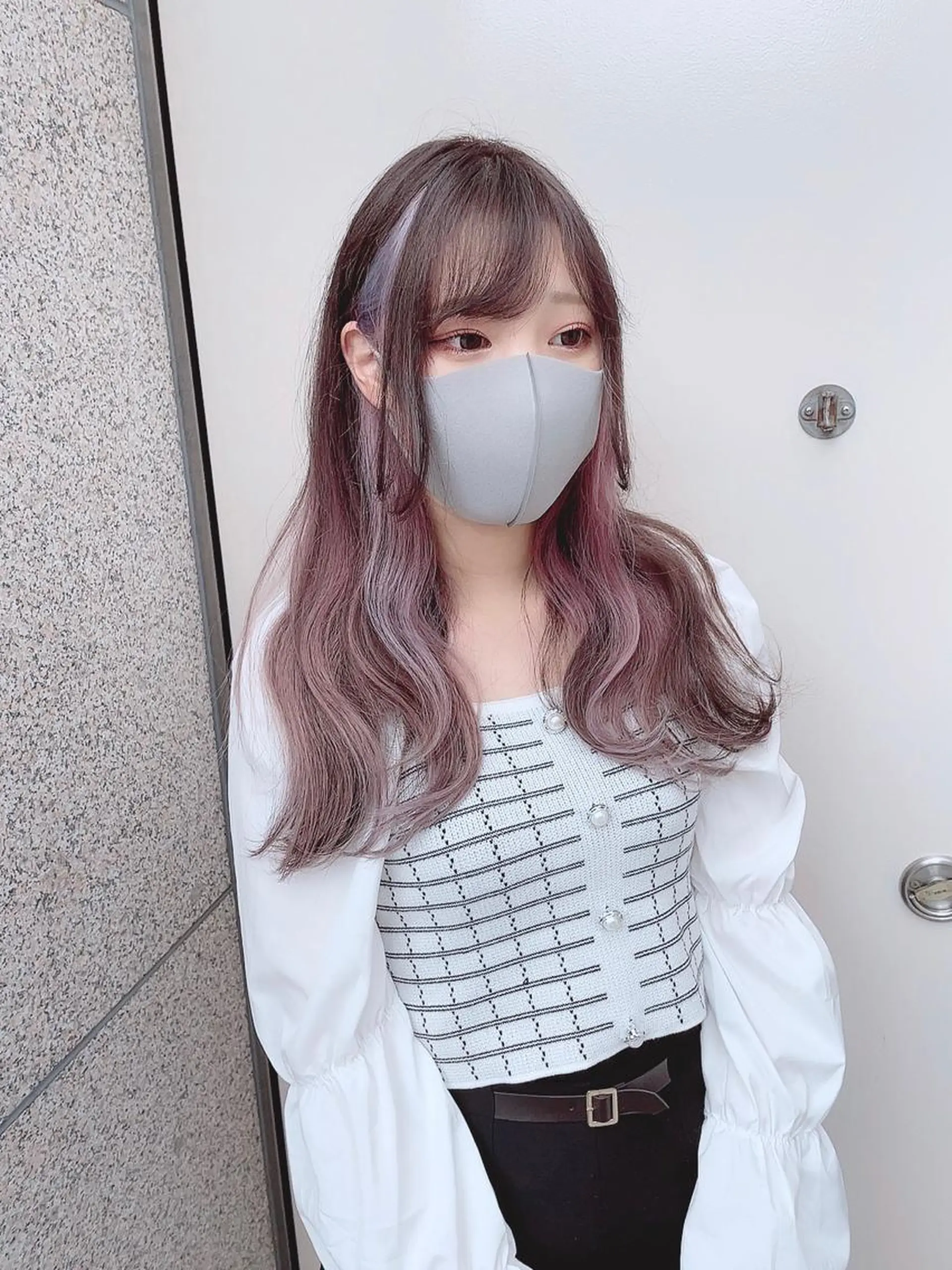 ロング ヘアカラー トリートメント Selene hair OSAKAのヘアスタイル