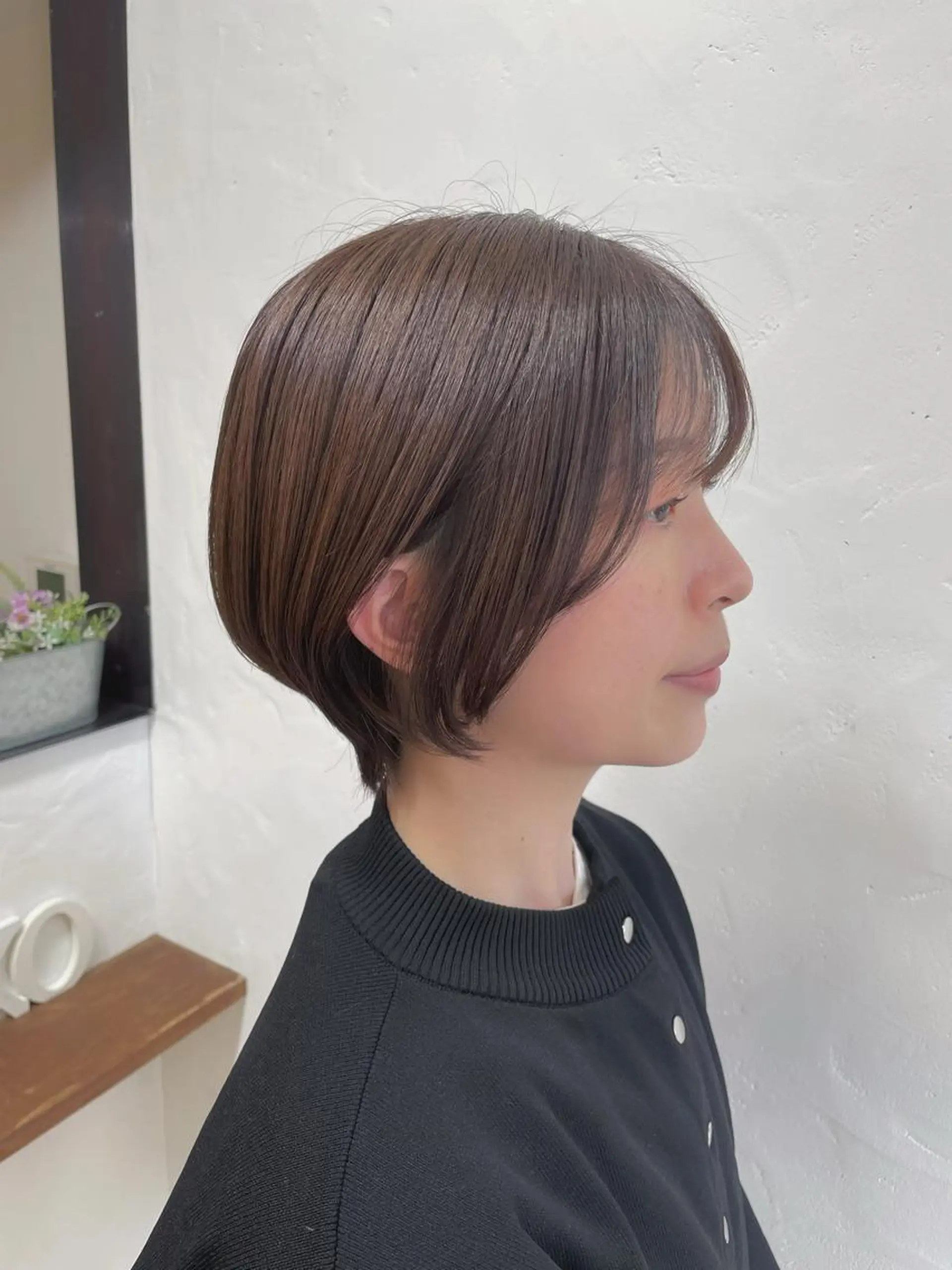 ショート カット ヘアカラー トリートメント ふわっとレイヤー 🪽スガヤハルミのヘアスタイル