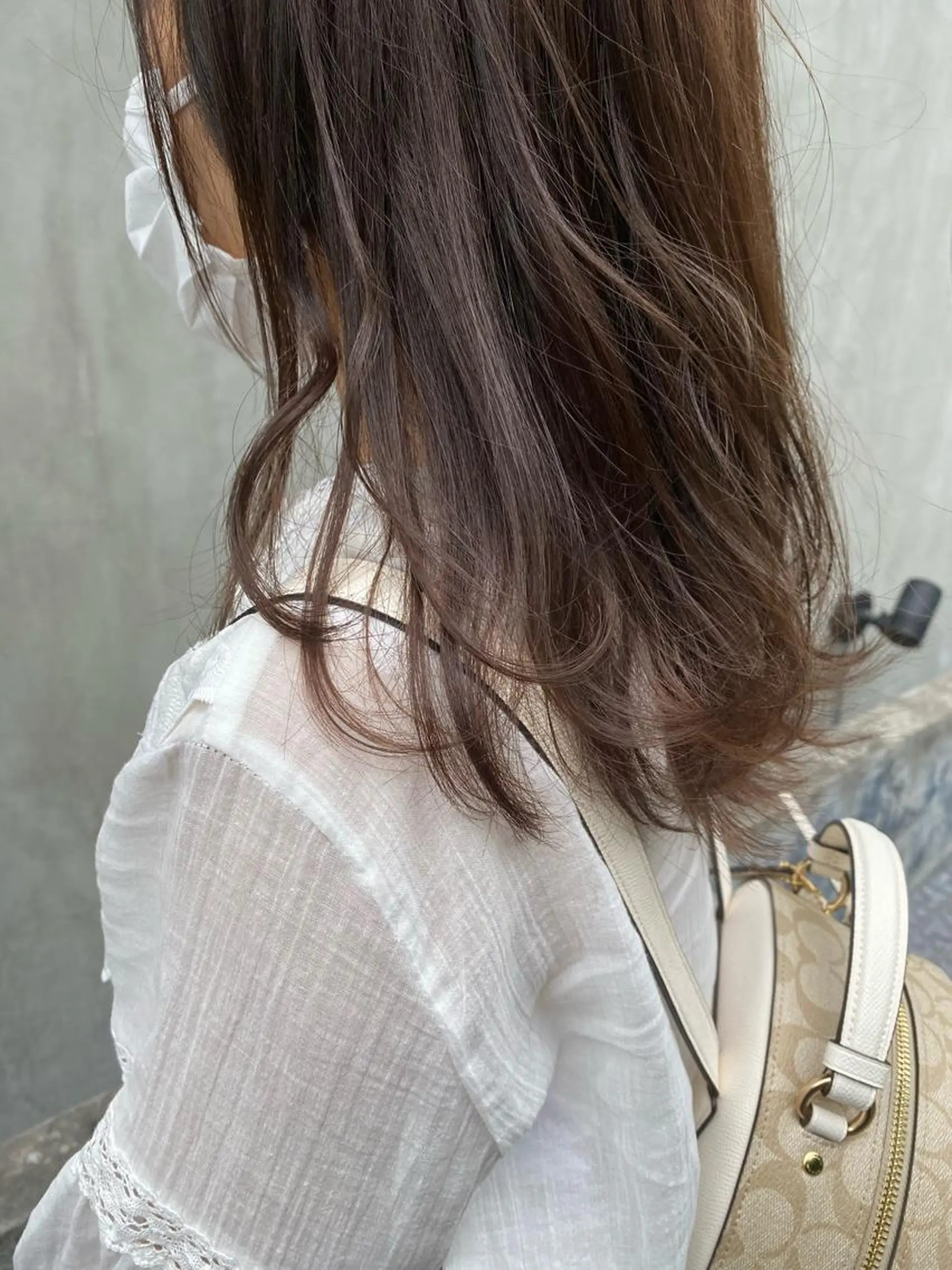 セミロング カラー パーマ ヘアアレンジ メンズ キッズ ネイル マツエク・マツパ ベージュカラー 透明感カラー ラベンダーカラー ラベンダーベージュ インナーカラー/ KANAのヘアスタイル