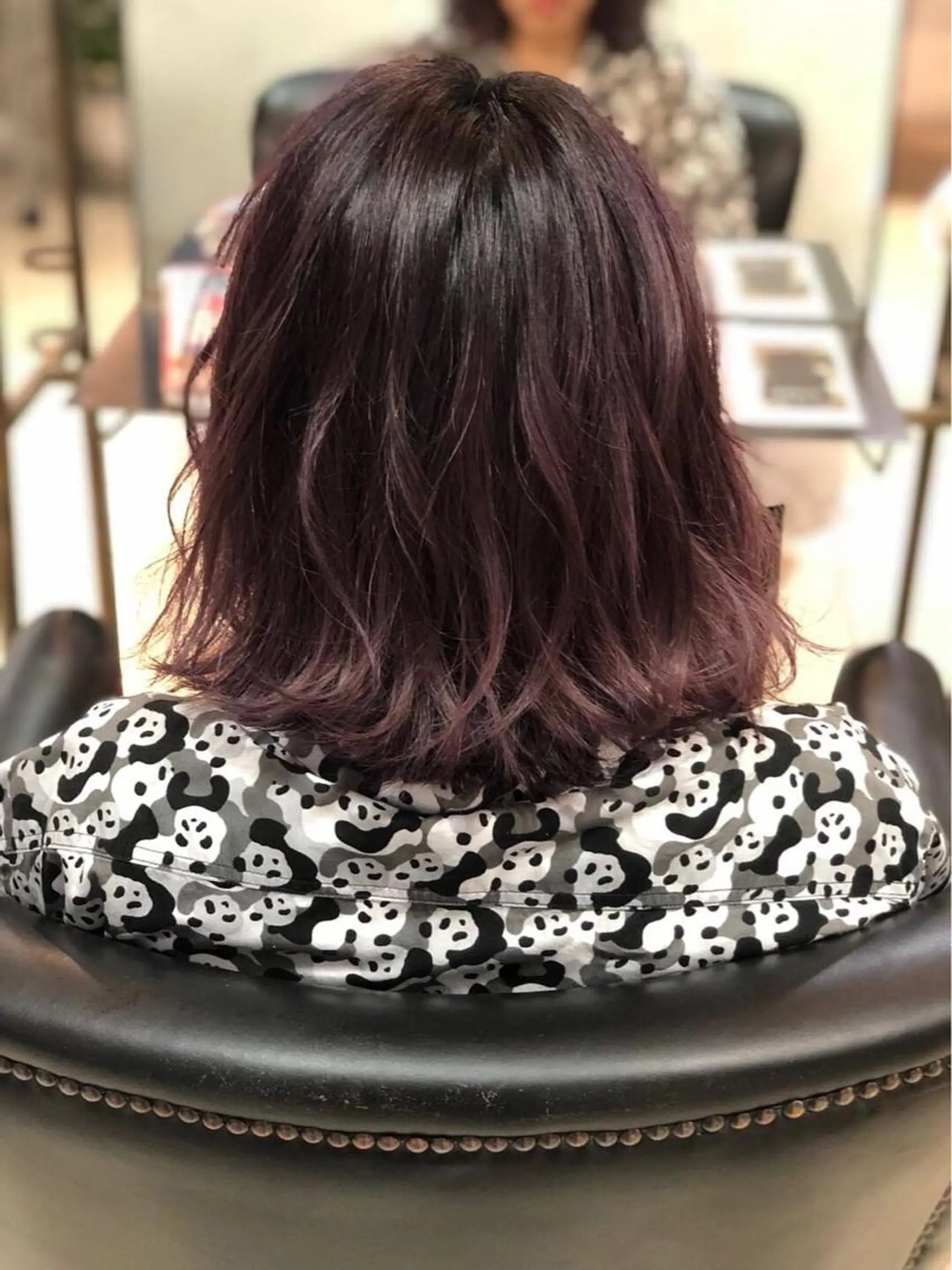 ミディアム カラー ピンクカラー バイオレットカラー ヘアカラー 田中 貴大のヘアスタイル