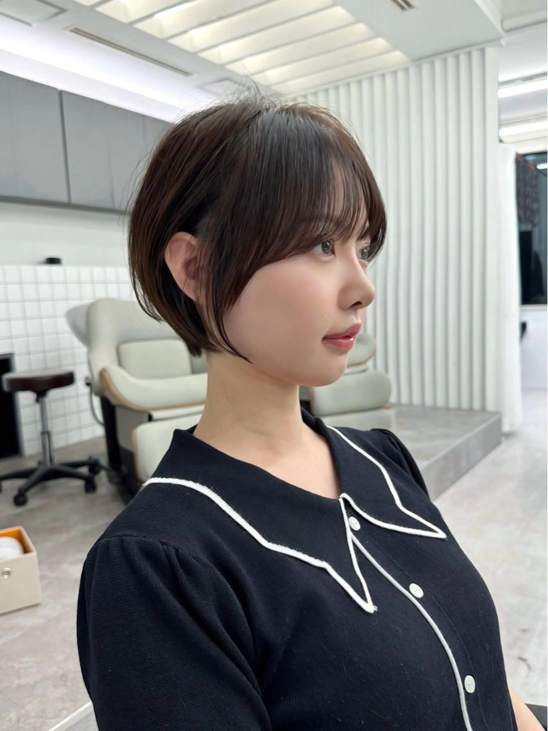 ショート カット ヘアカラー トリートメント ショートヘア くすみカラー、大場猛のヘアスタイル