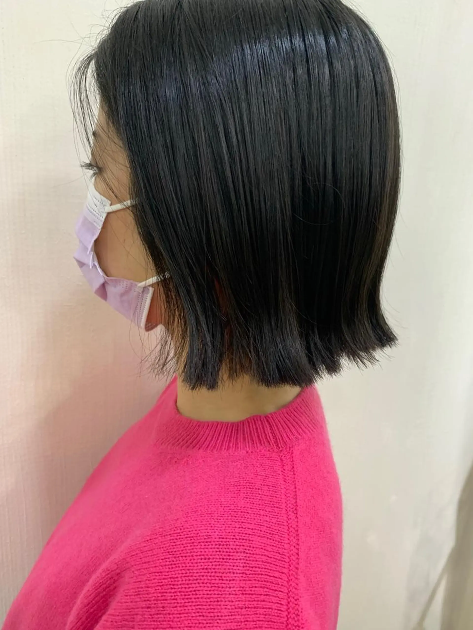 ショート カラー ボブ カット ヘアカラー きむえり/髪質改善 /うねり広がり改善のヘアスタイル