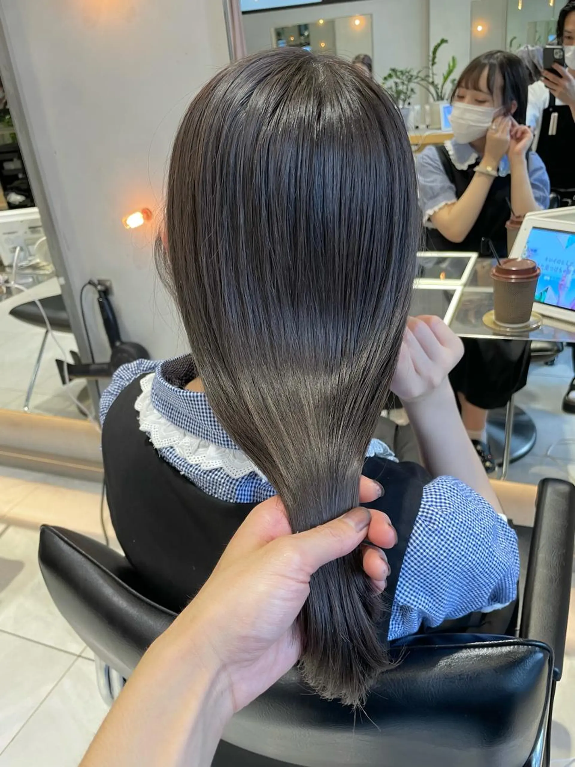 ロング カラー ヘアカラー トリートメント ヘッドスパ 柔らか透け感カラー 🌿ムロヤリョウスケのヘアスタイル