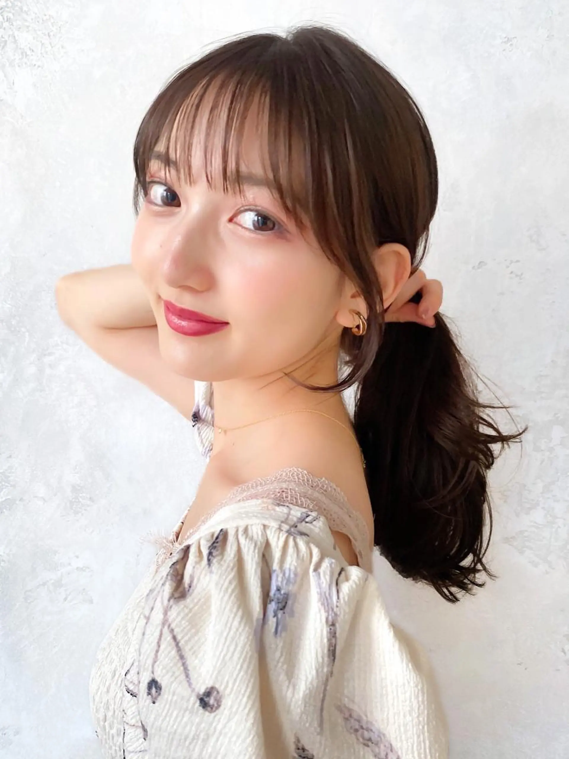 セミロング カラー ベージュカラー ブラウンカラー ブラウンベージュ くびれヘア 顔周りカット 顔周り/くびれヘア 韓国ヘア💕風間るなのヘアスタイル