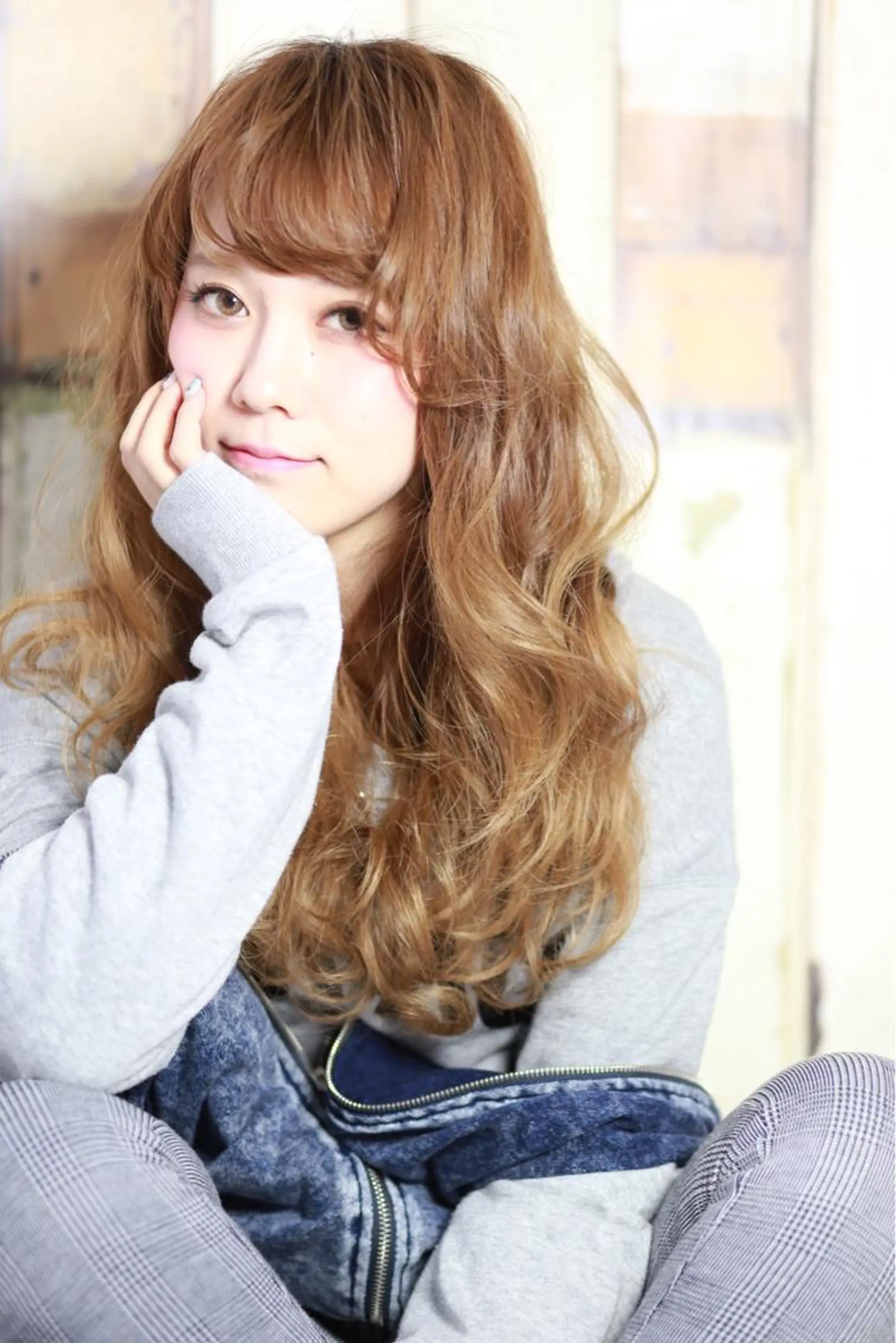 ロング カラー 縮毛矯正/髪質改善 /ブリーチ/東陽町✨のヘアスタイル