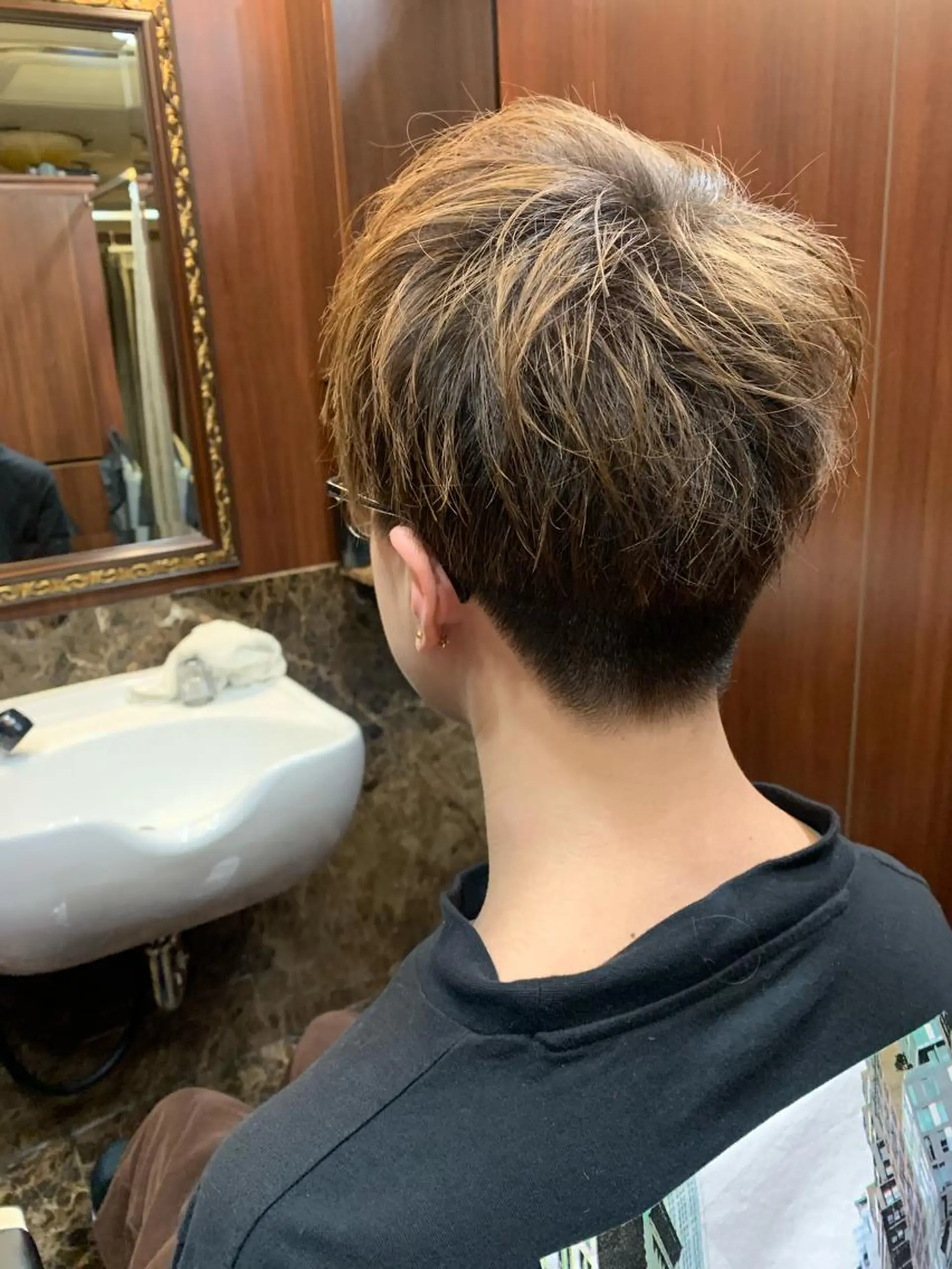 ショート カラー メンズ 羽木 隆徒のヘアスタイル