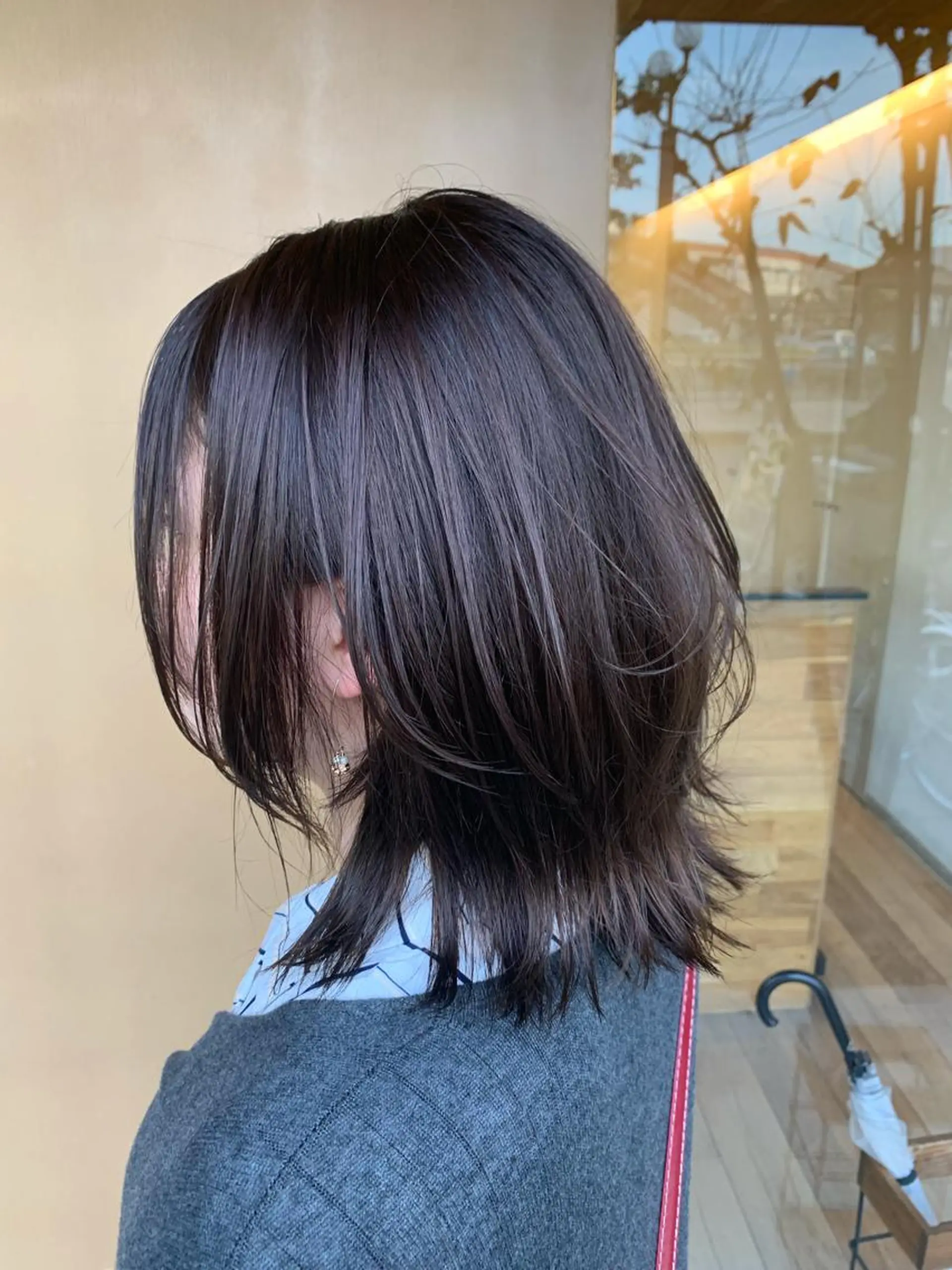 ミディアム カラー カット ヘアカラー トリートメント 大平 京佳のヘアスタイル