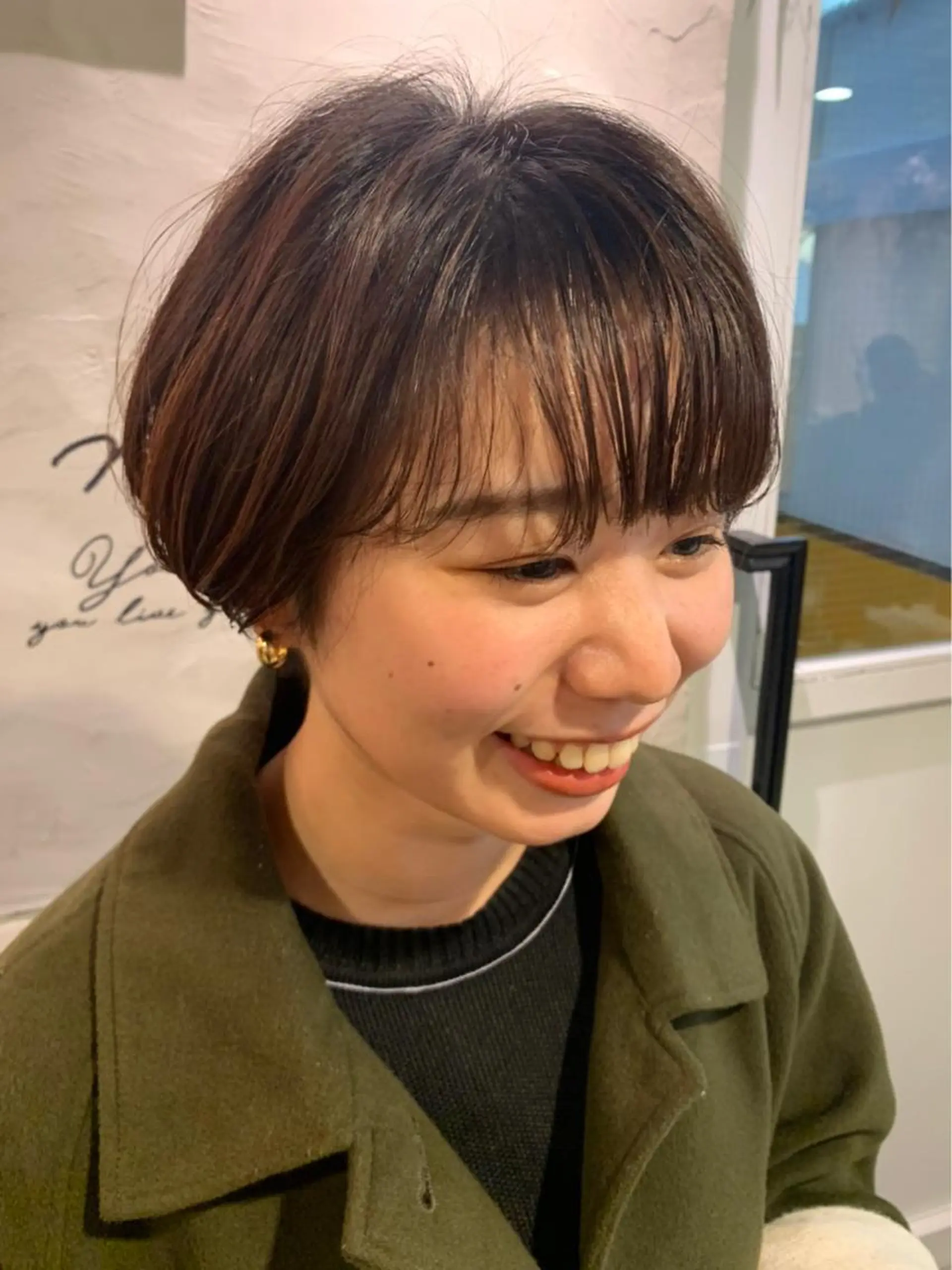 ショート カット パーマ トリートメント さの あやねのヘアスタイル