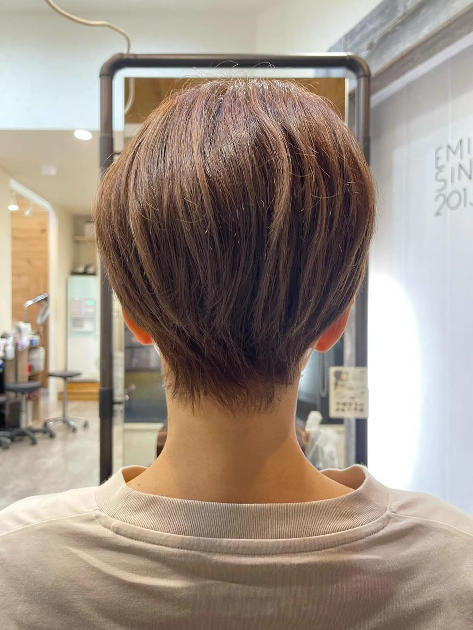 ショート くせ毛カット終着点 カワサキトオル溝の口のヘアスタイル