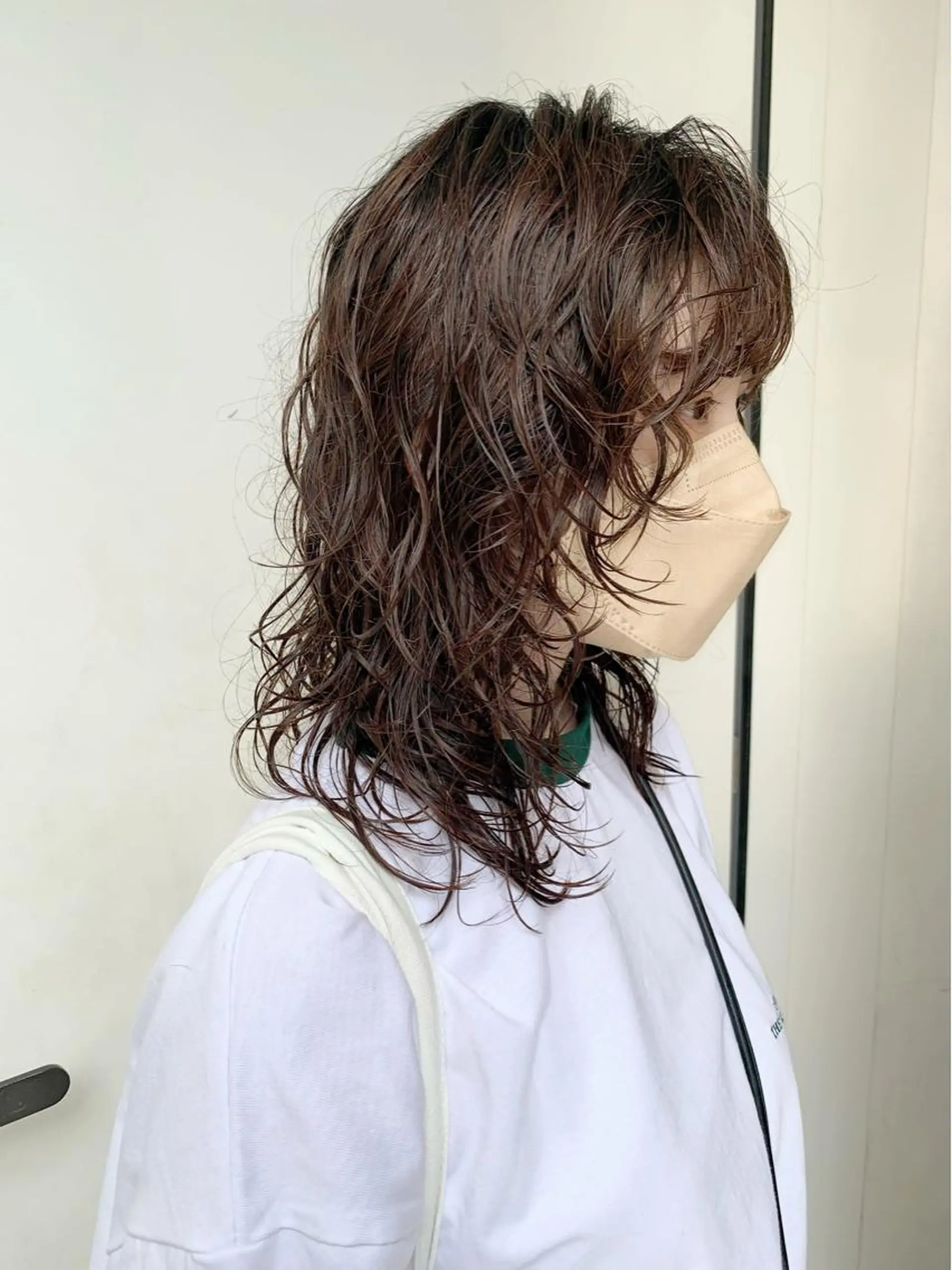ミディアム パーマ カット パーマ トリートメント レイヤーカット/艶髪 ✨💭KIRARIのヘアスタイル