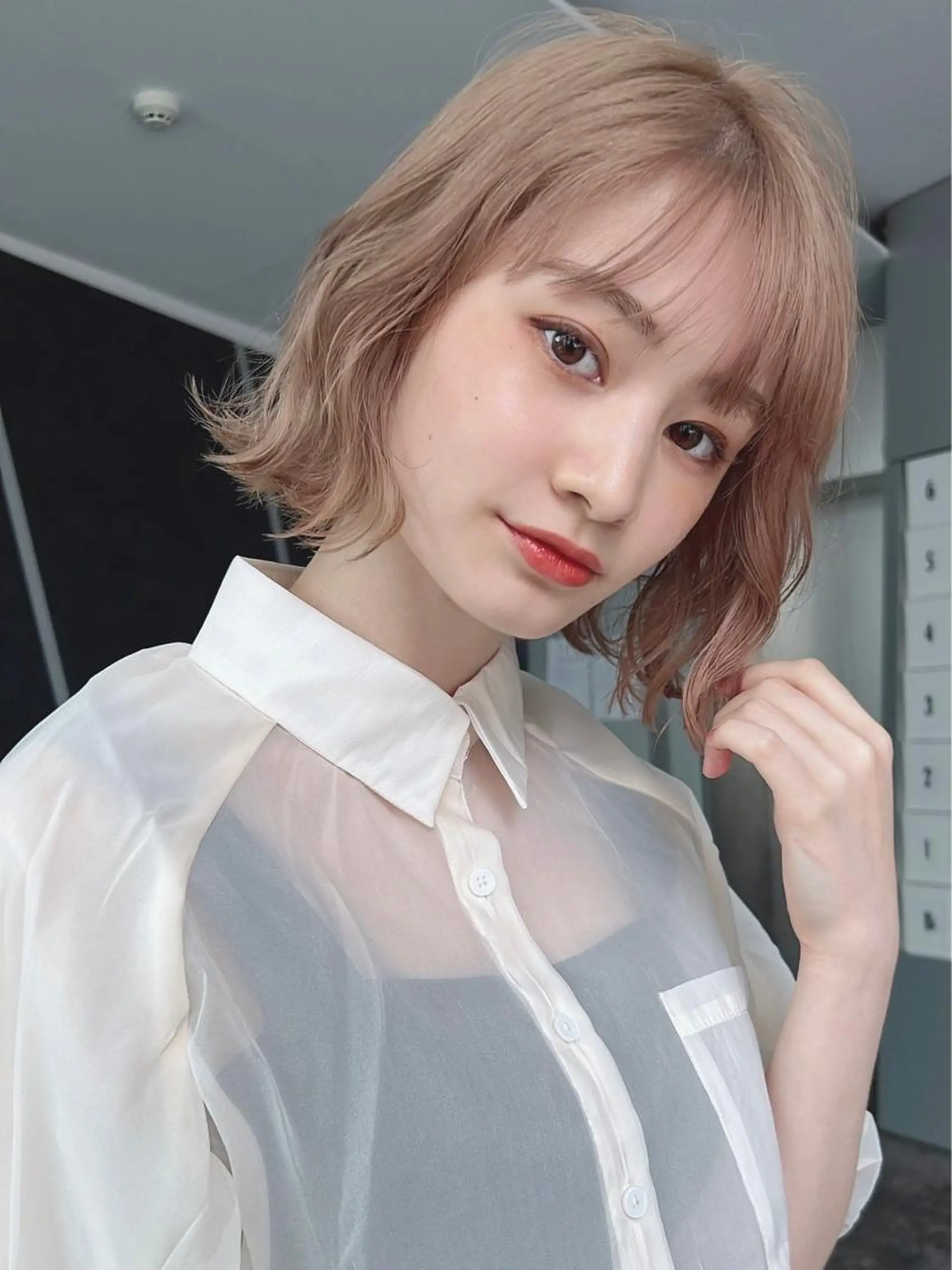 ミディアム カラー パーマ カット ヘアカラー トリートメント 【公式】amble luxe池袋東口🩷のヘアスタイル