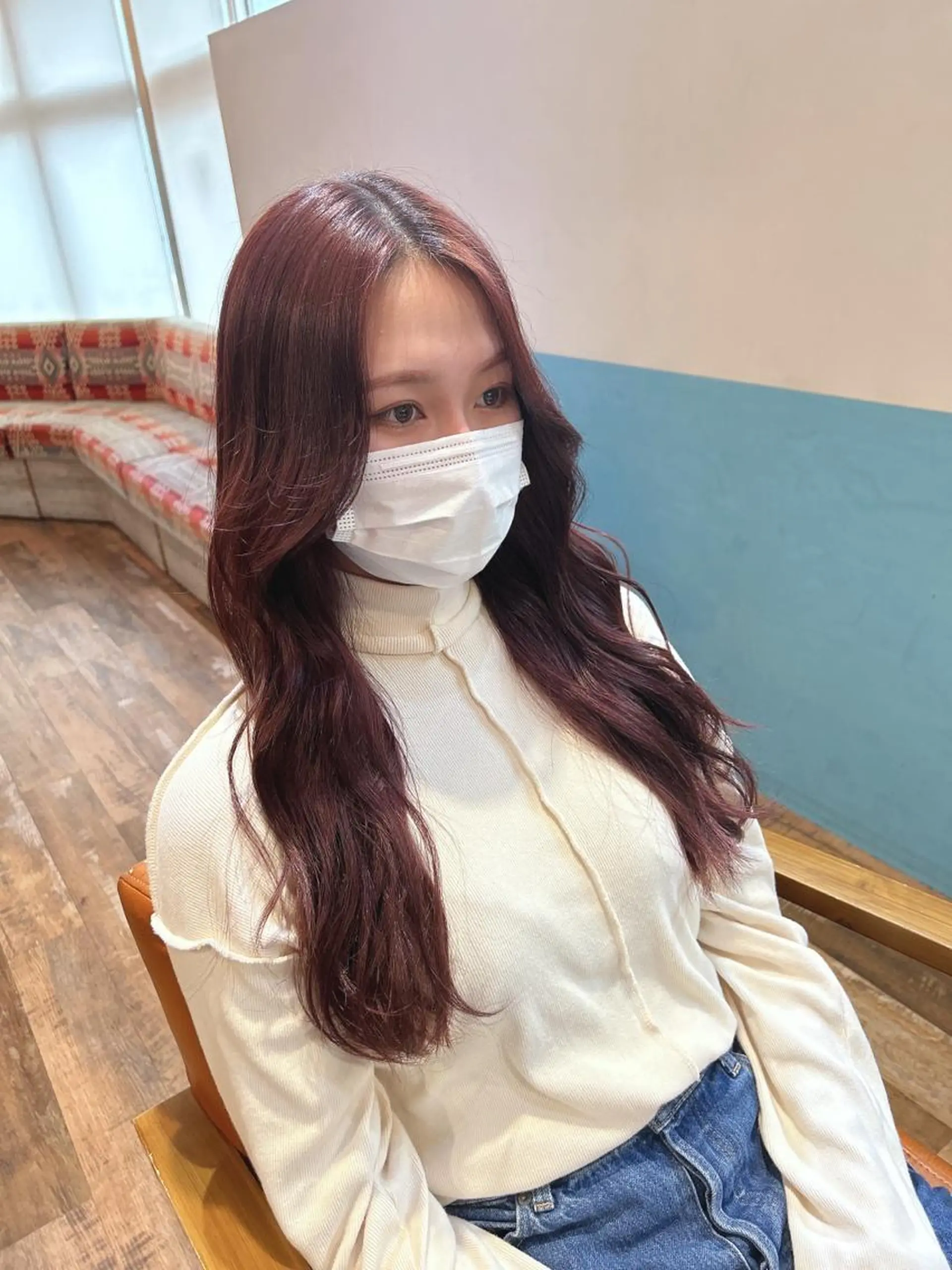 ミディアム カラー ヘアカラー トリートメント 🎨デザイン🥇 美髪・艶髪　日暮千敬のヘアスタイル