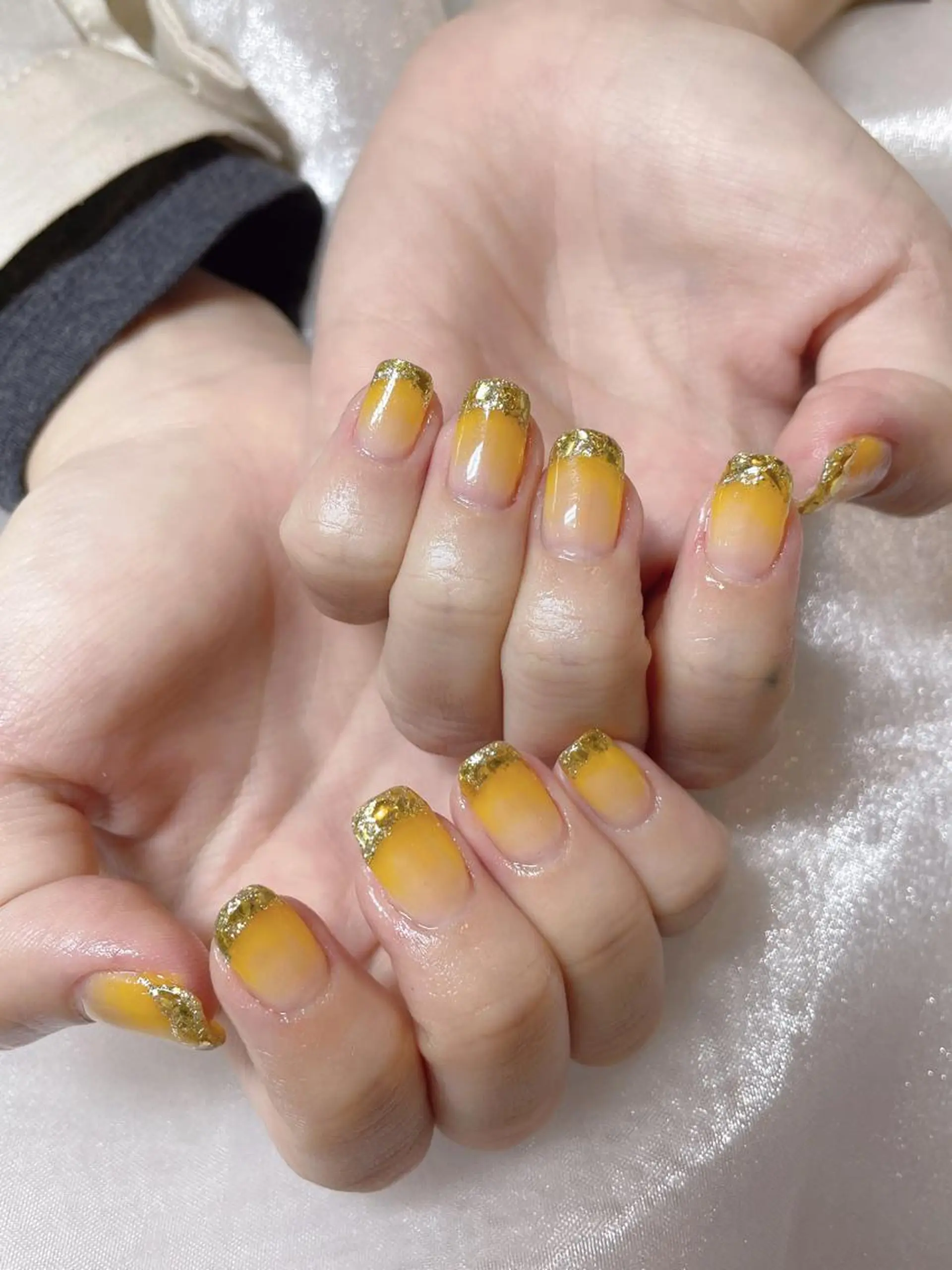 ネイル フレンチネイル ガラスフレンチ グラデーション Rarity nail salonのネイルデザイン