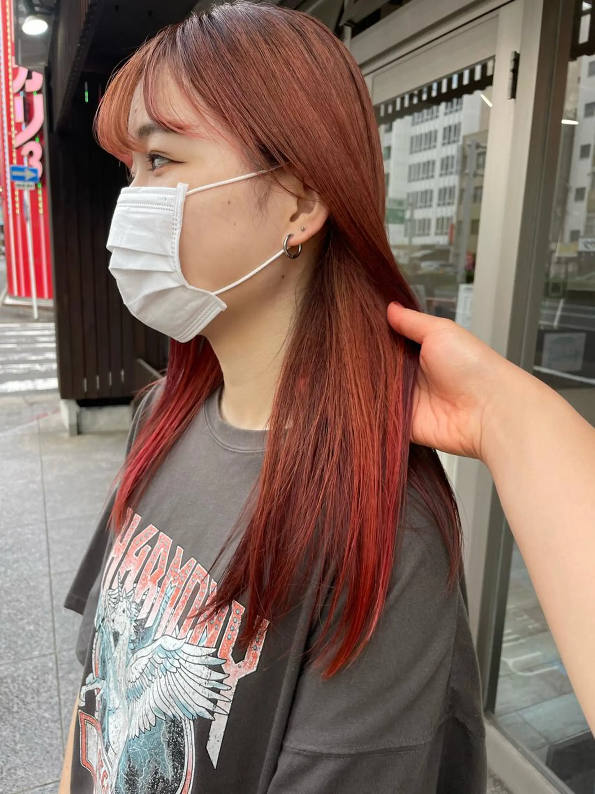 セミロング カラー カット ヘアカラー レイヤー/高橋 みく /池下/千種のヘアスタイル