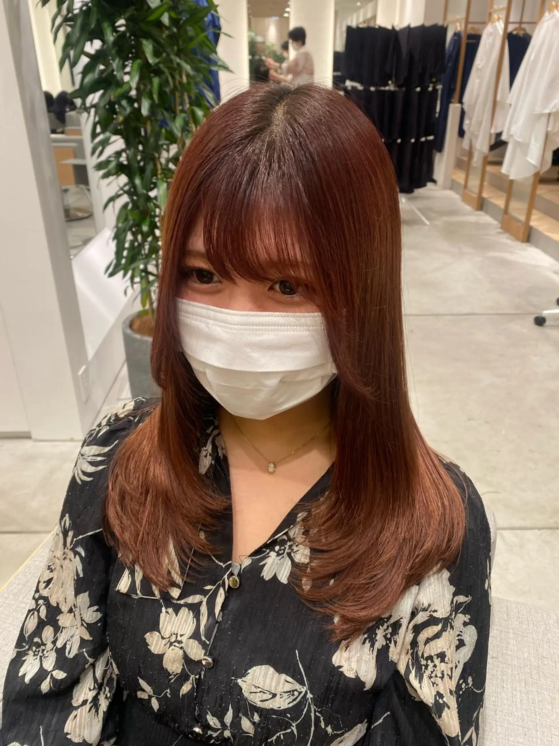 セミロング レイヤーカット 銀座/韓国レイヤー/ 艶カラー🍓原田侑依のヘアスタイル