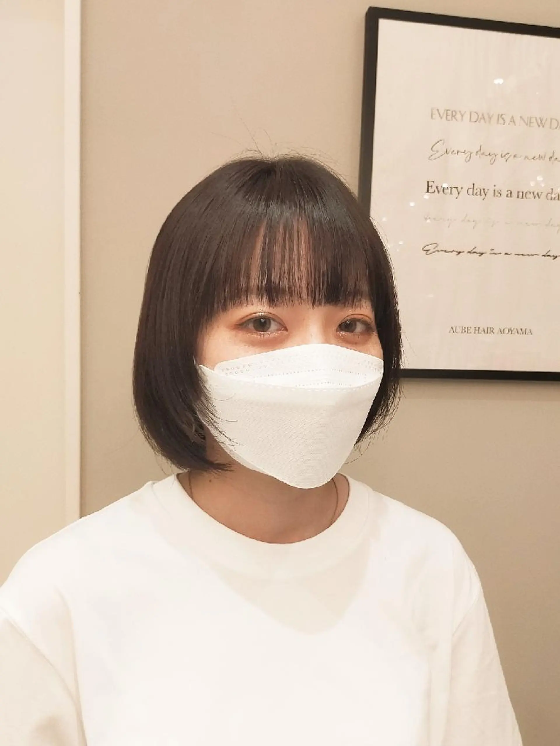 ショート 縮毛矯正 ワイドバング 🌺夏の褒められヘア 🌺 NAO のヘアスタイル