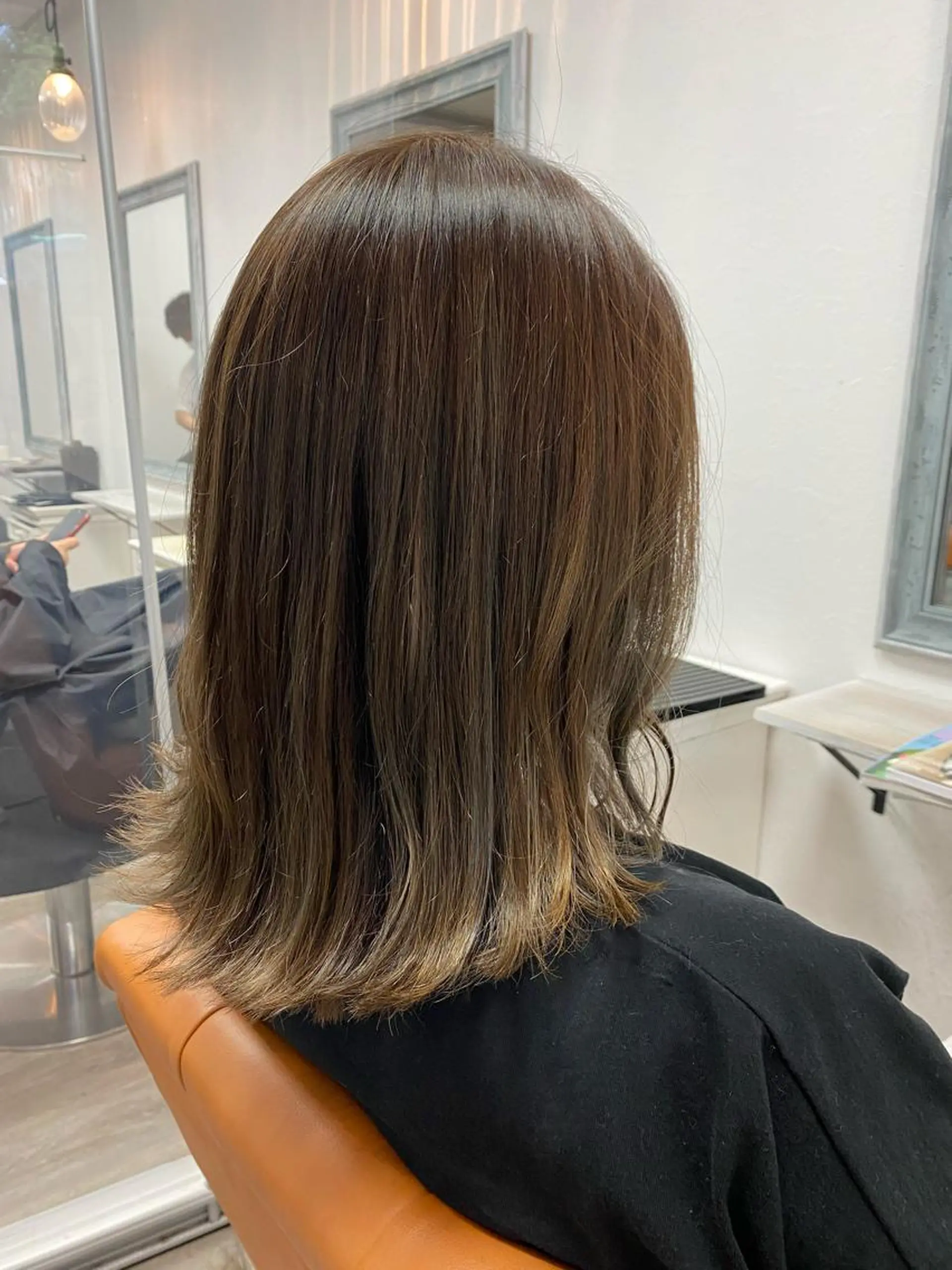 ミディアム 顔まわりカット/金山 /大園芽依のヘアスタイル