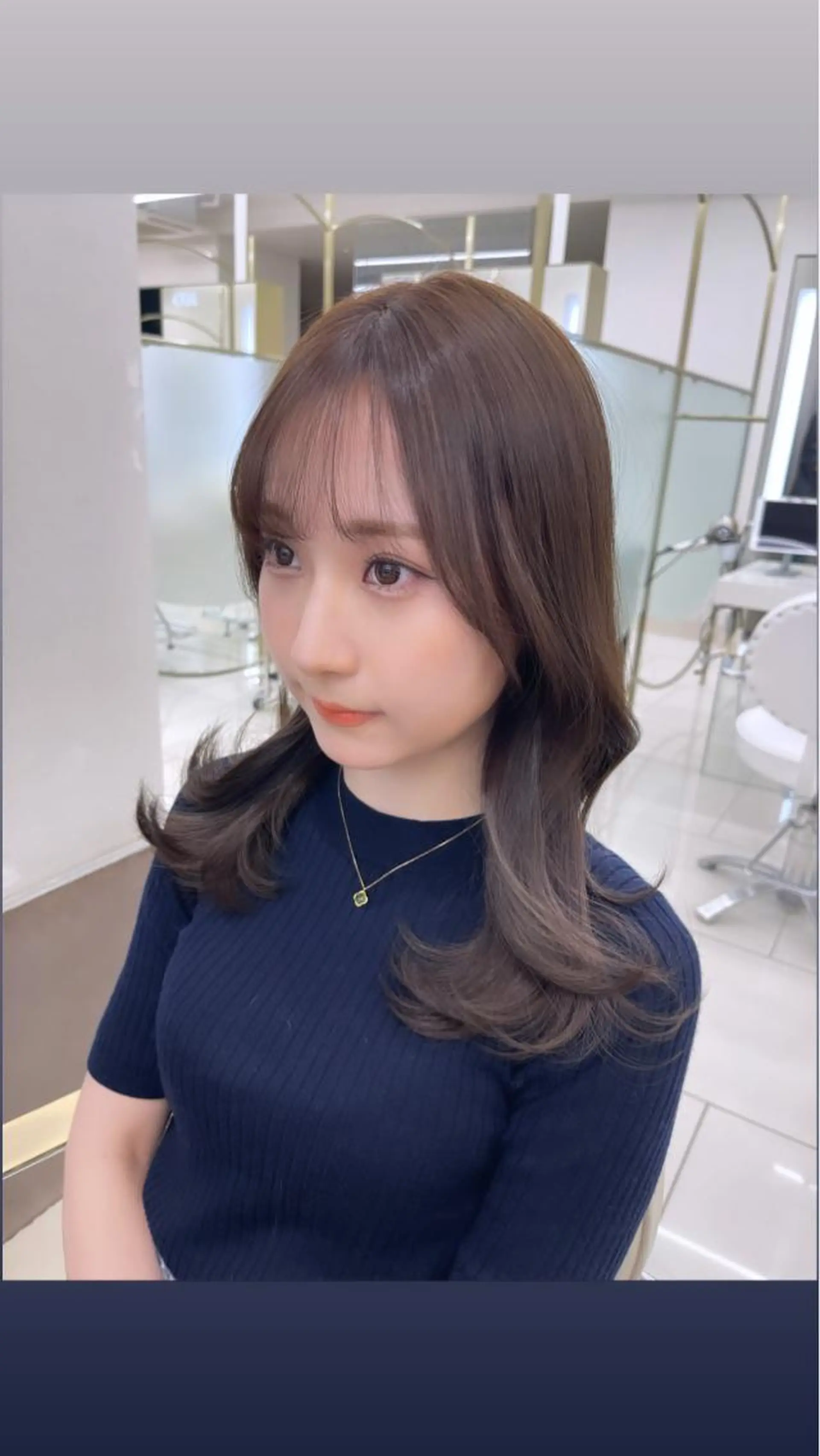 ミディアム カラー 透明感カラー グレージュ オリーブグレージュ オリーブグレー 《期間限定無料》ボブ カット✂️/表参道のヘアスタイル