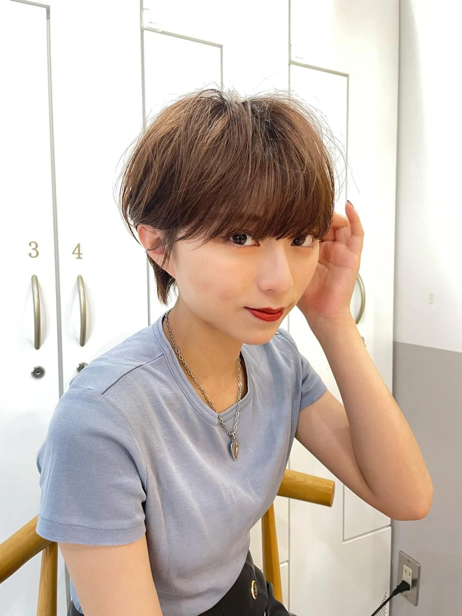 ショート カット ヘアカラー トリートメント 木下英治/ボブ ショート銀座のヘアスタイル