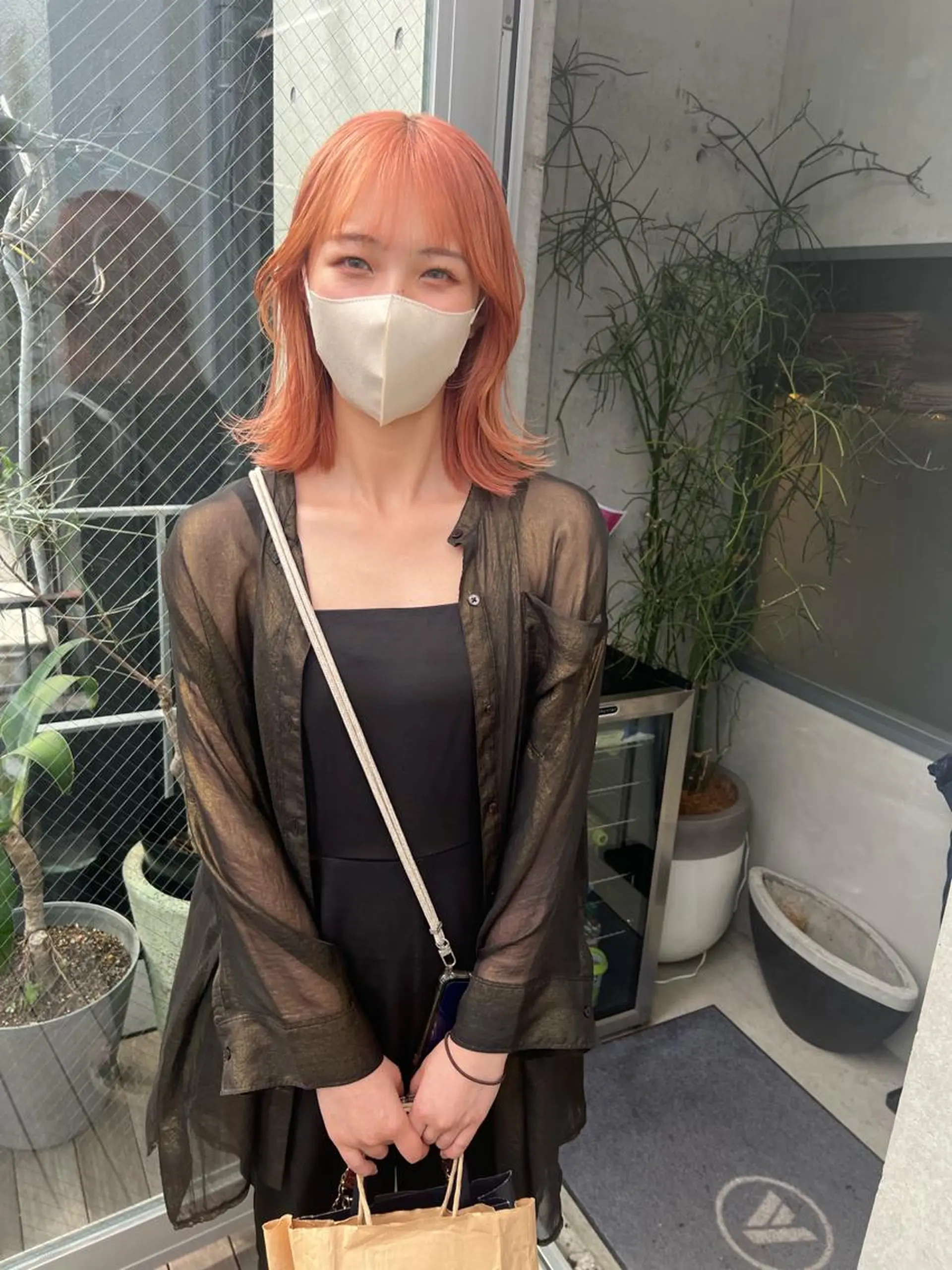 ミディアム カラー ブリーチ ハイトーンカラー カット ヘアカラー トリートメント sakoda shunkiのヘアスタイル