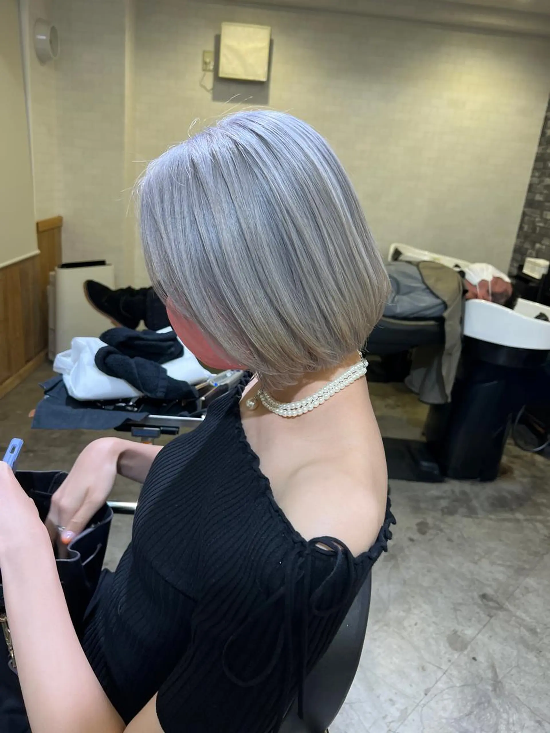 ショート ヘアカラー 舘野 太嘉宏のヘアスタイル