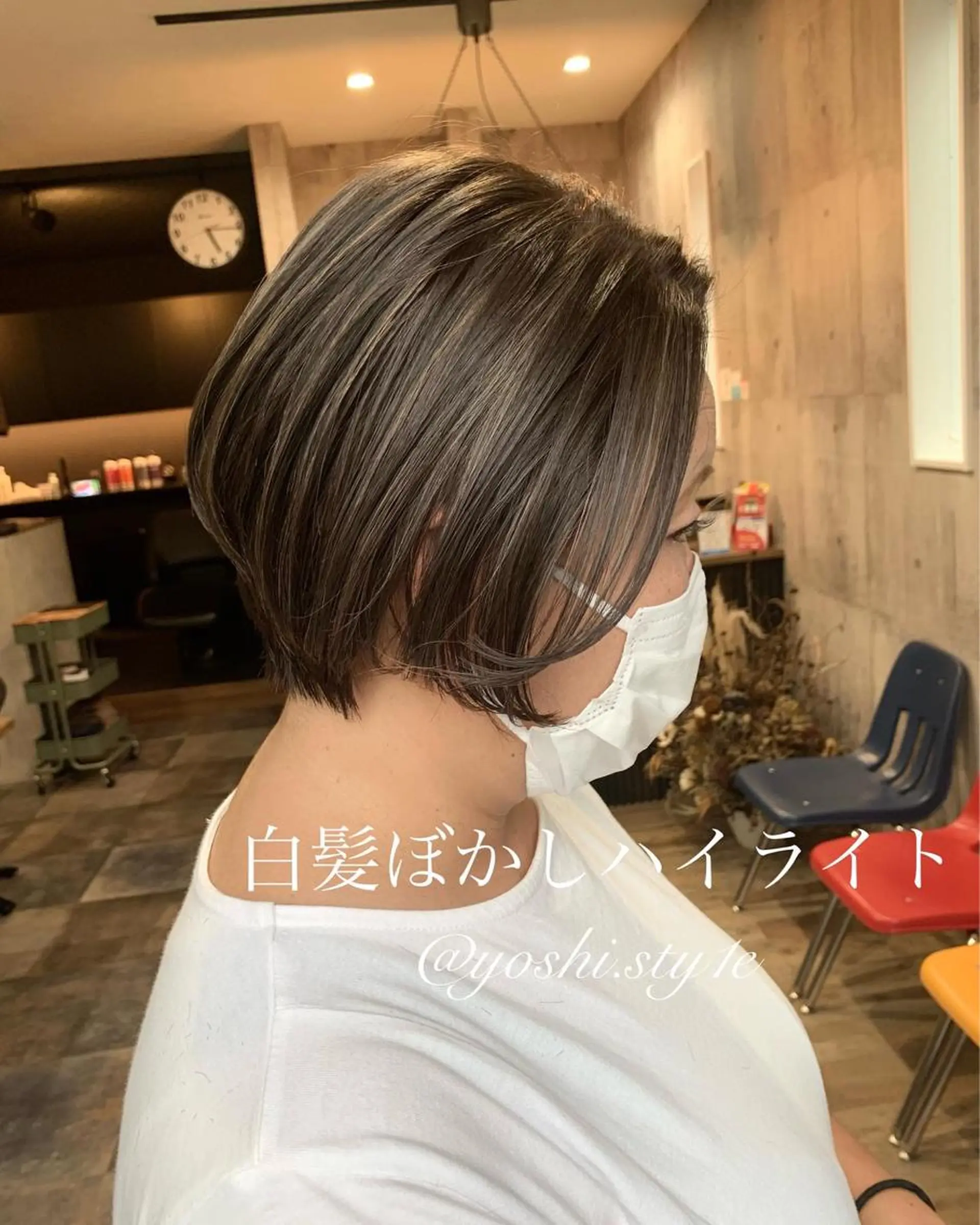 ショート カット ヘアカラー yoshihara yuukiのヘアスタイル
