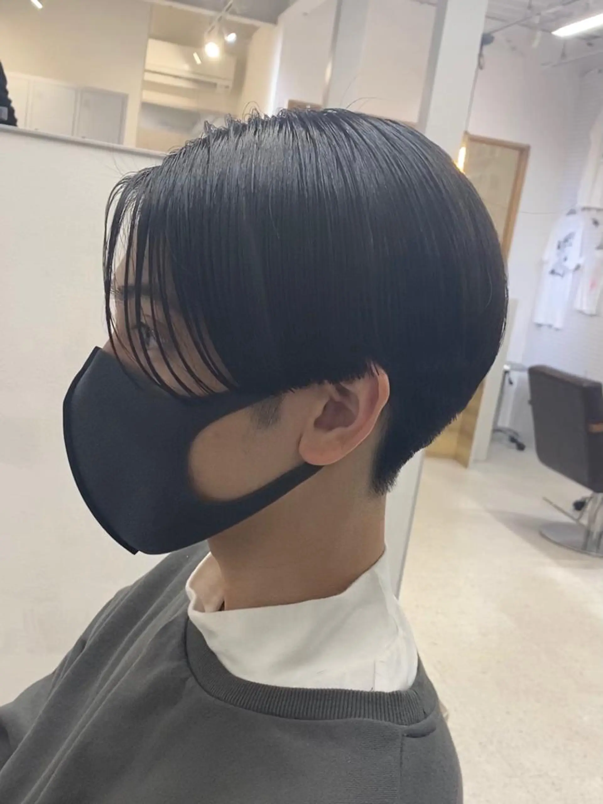 ショート メンズ センターパート マッシュ メンズパーマ メンズショート ショートヘア カット 永野 正芳のヘアスタイル