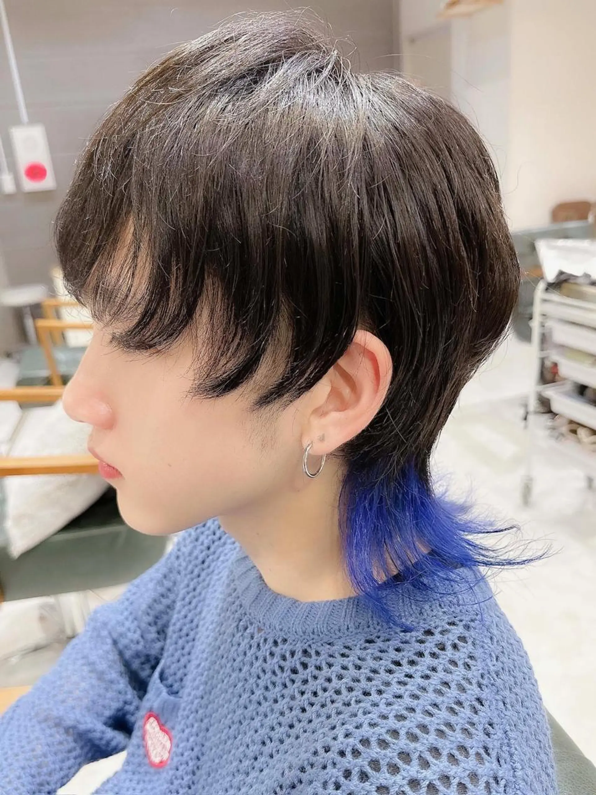 カラー メンズ メンズブリーチ メンズハイトーン メンズウルフカット 黒髪 ブリーチ DAYS Men’sのヘアスタイル