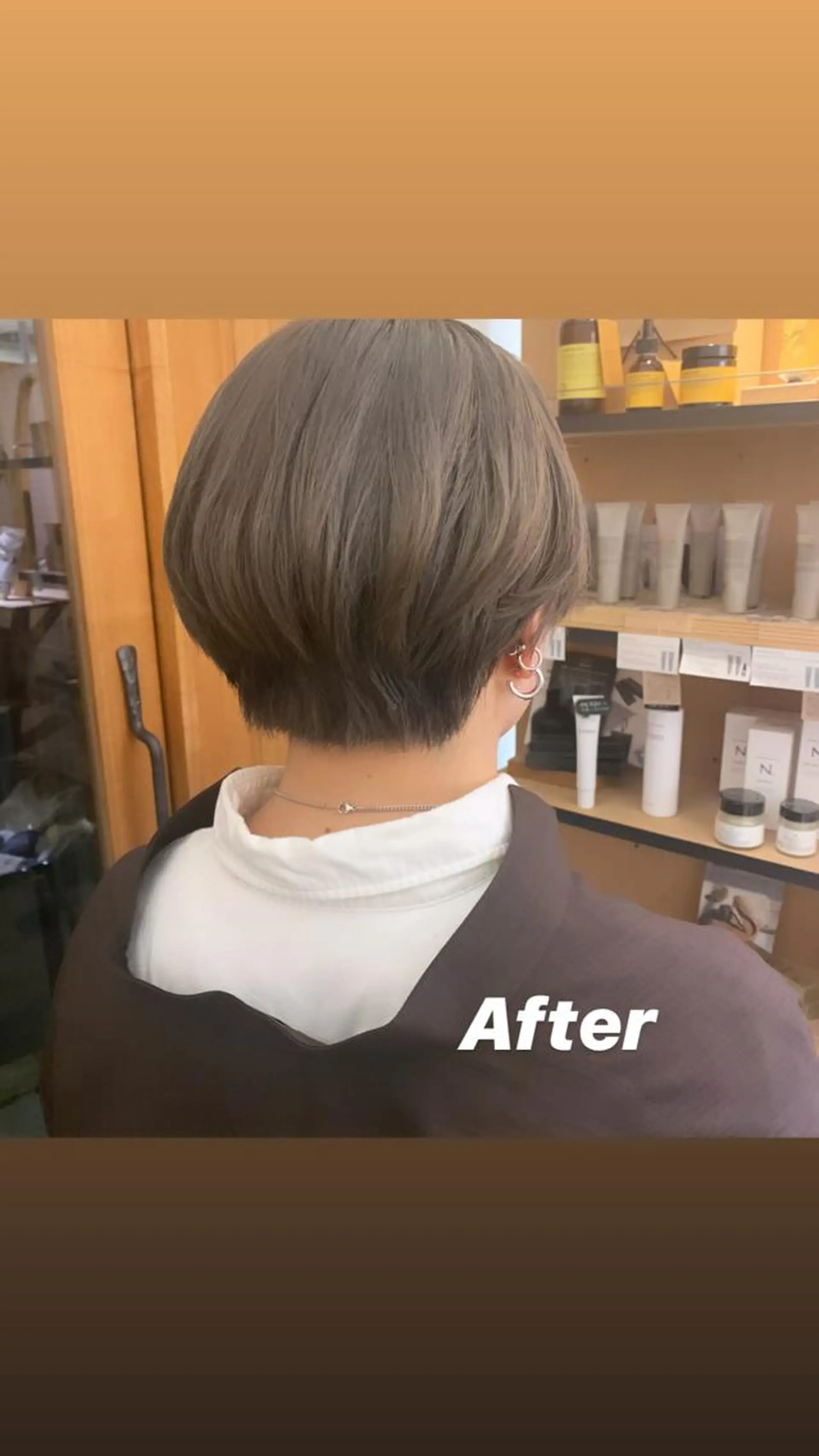 ショート カット ヘアカラー トリートメント 艶髪color💎髪 質改善ストレート大吉のヘアスタイル