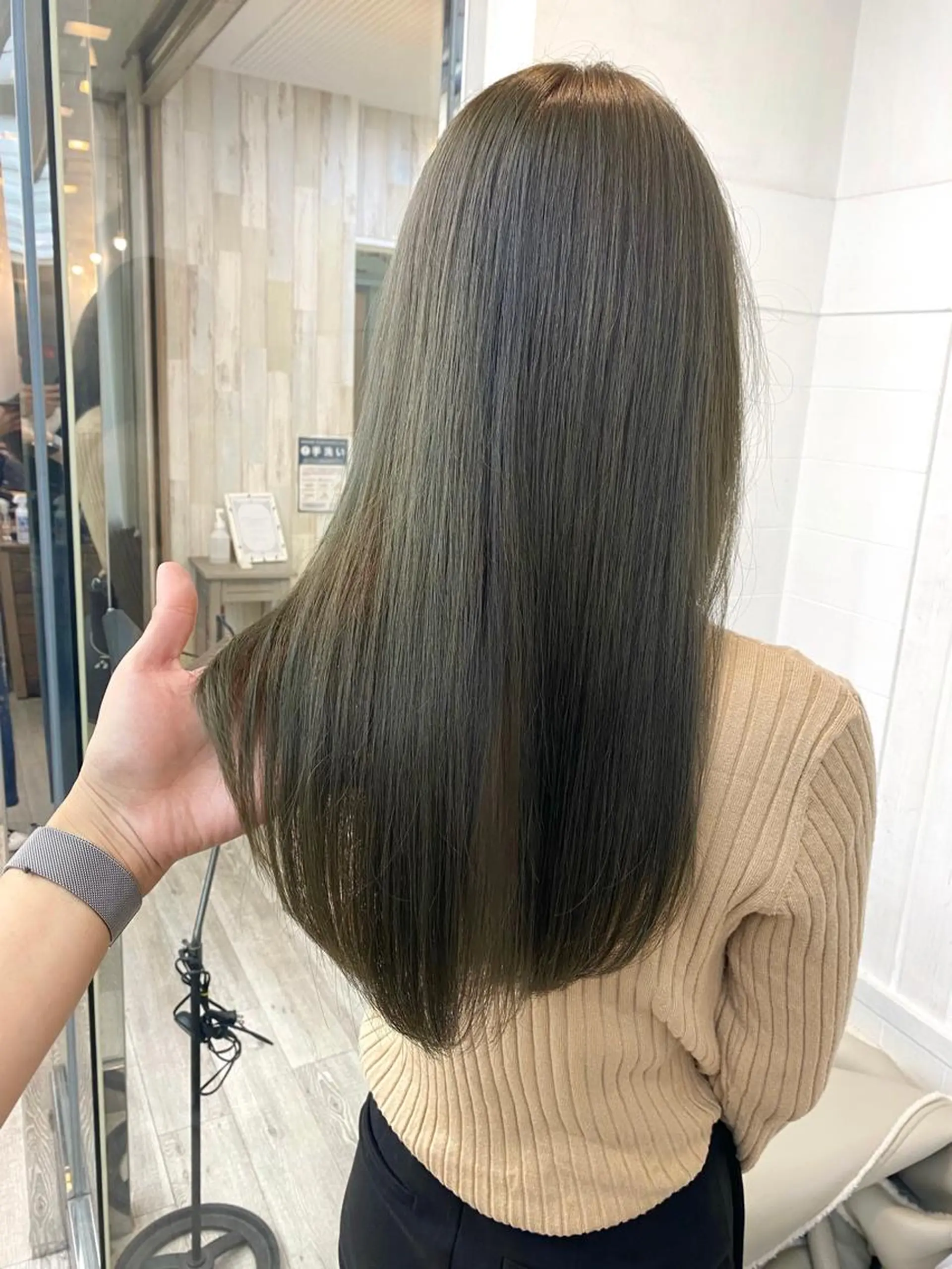 ロング カラー カット ヘアカラー トリートメント ☀️透明感color KURO☀️のヘアスタイル