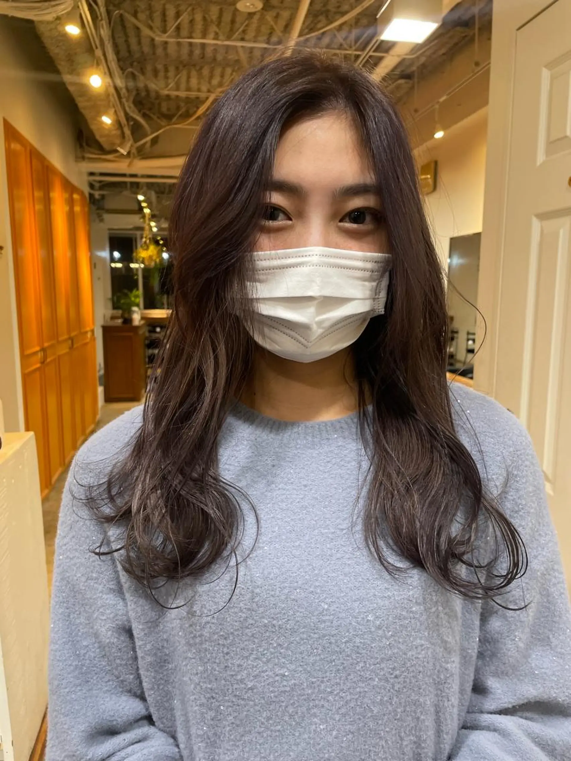 ロング カラー ラベンダーカラー ラベンダーグレー カット ヘアカラー トリートメント レイヤー/似合わせ TAKUYAのヘアスタイル