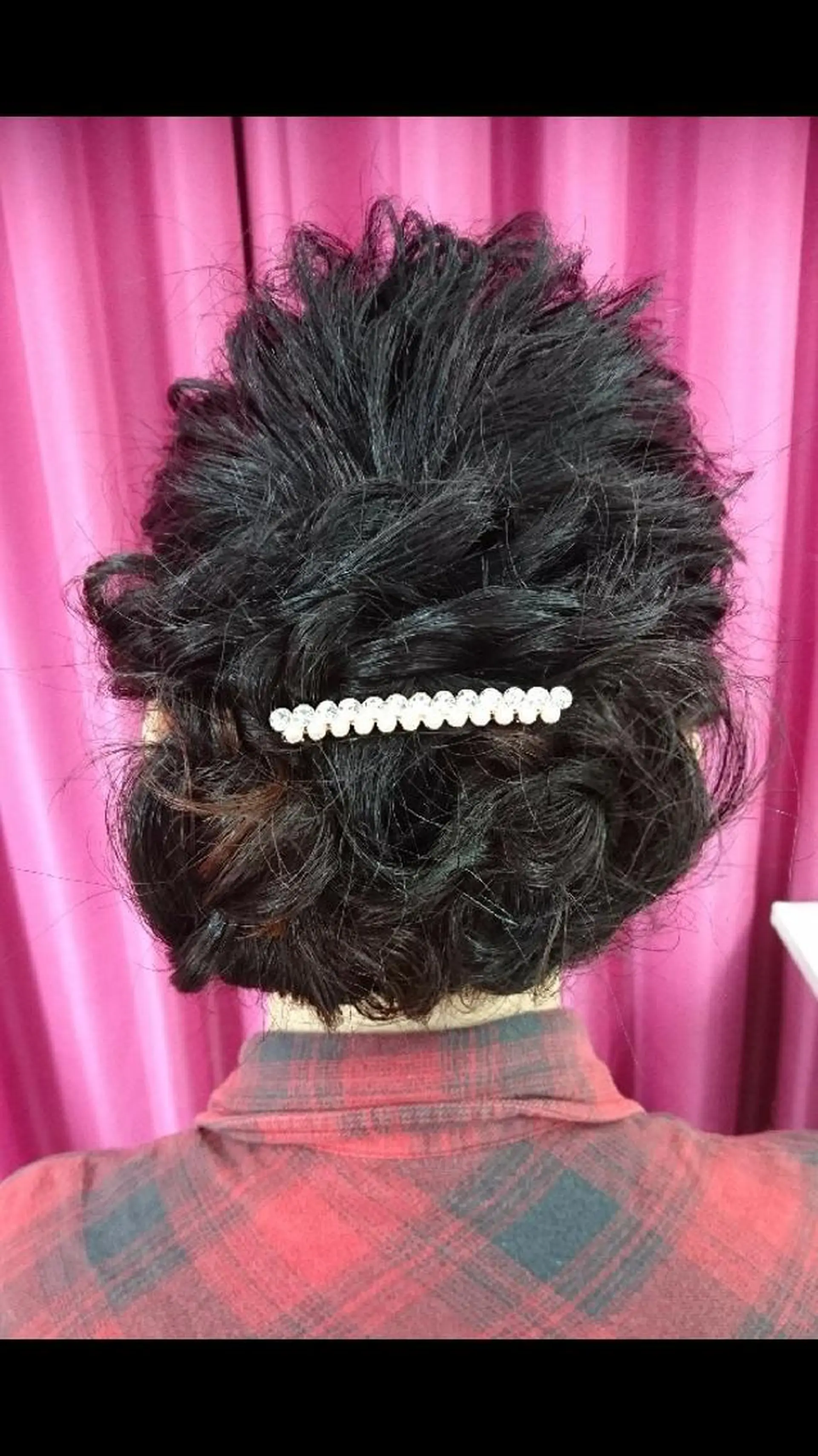 セミロング ヘアアレンジ 工藤 マユナのヘアスタイル