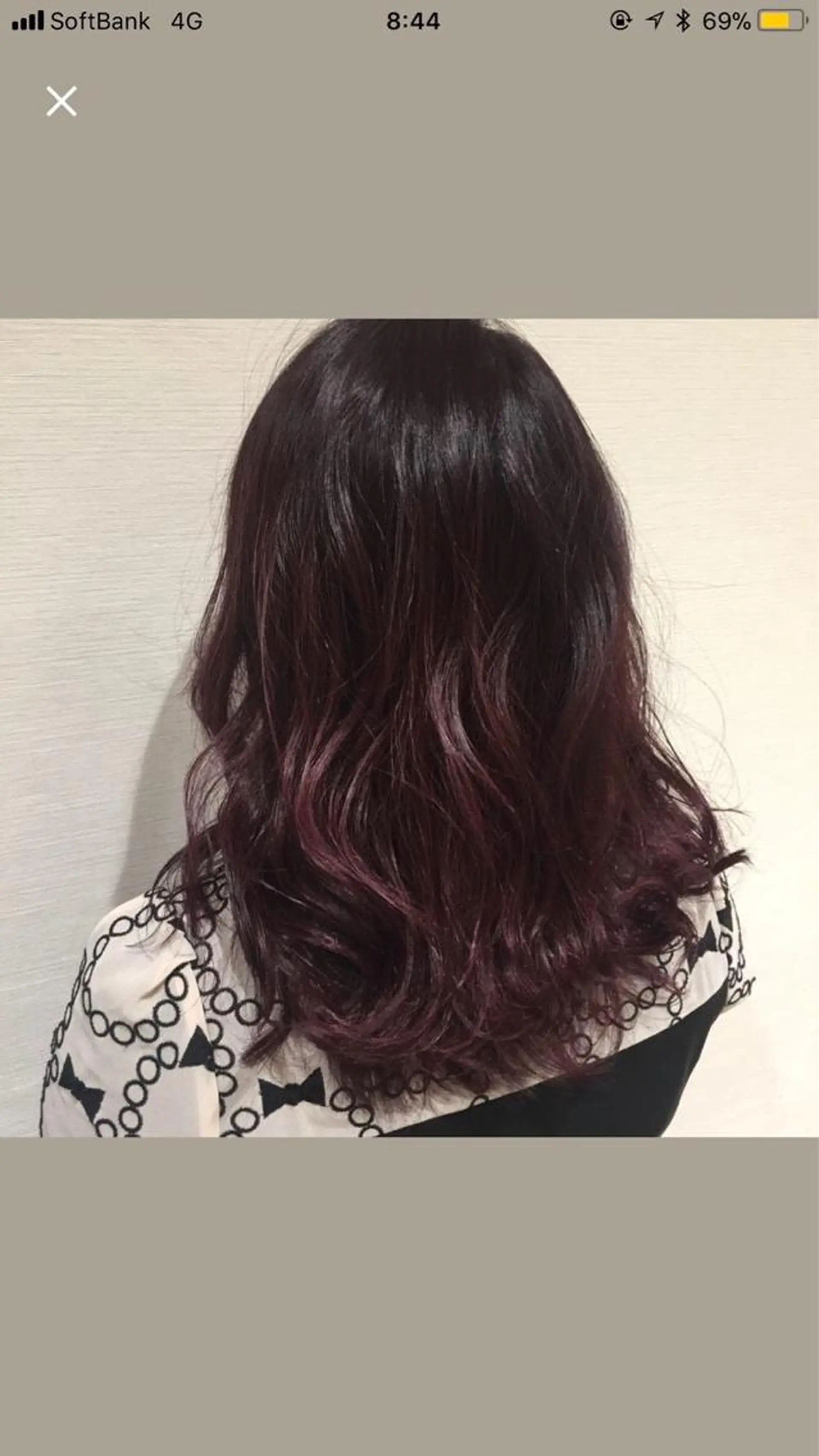 ロング カラー ヘアアレンジ グラデーションカラー レッドカラー バイオレットカラー 白髪ぼかしハイライト 茗荷谷駅徒歩2分のヘアスタイル