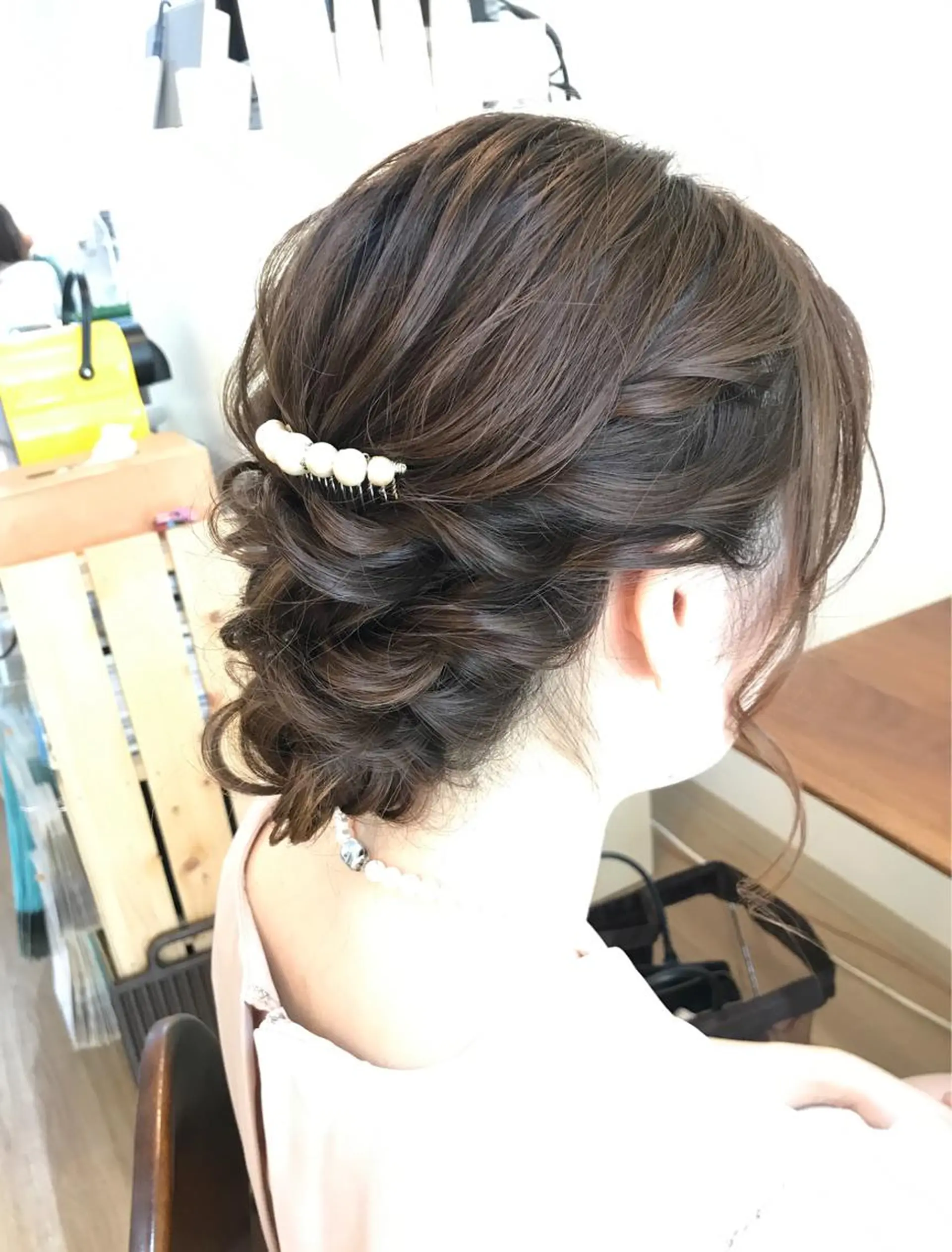 セミロング ヘアアレンジ 早朝✨ヘアセット 着付け/清水玲歌のヘアスタイル