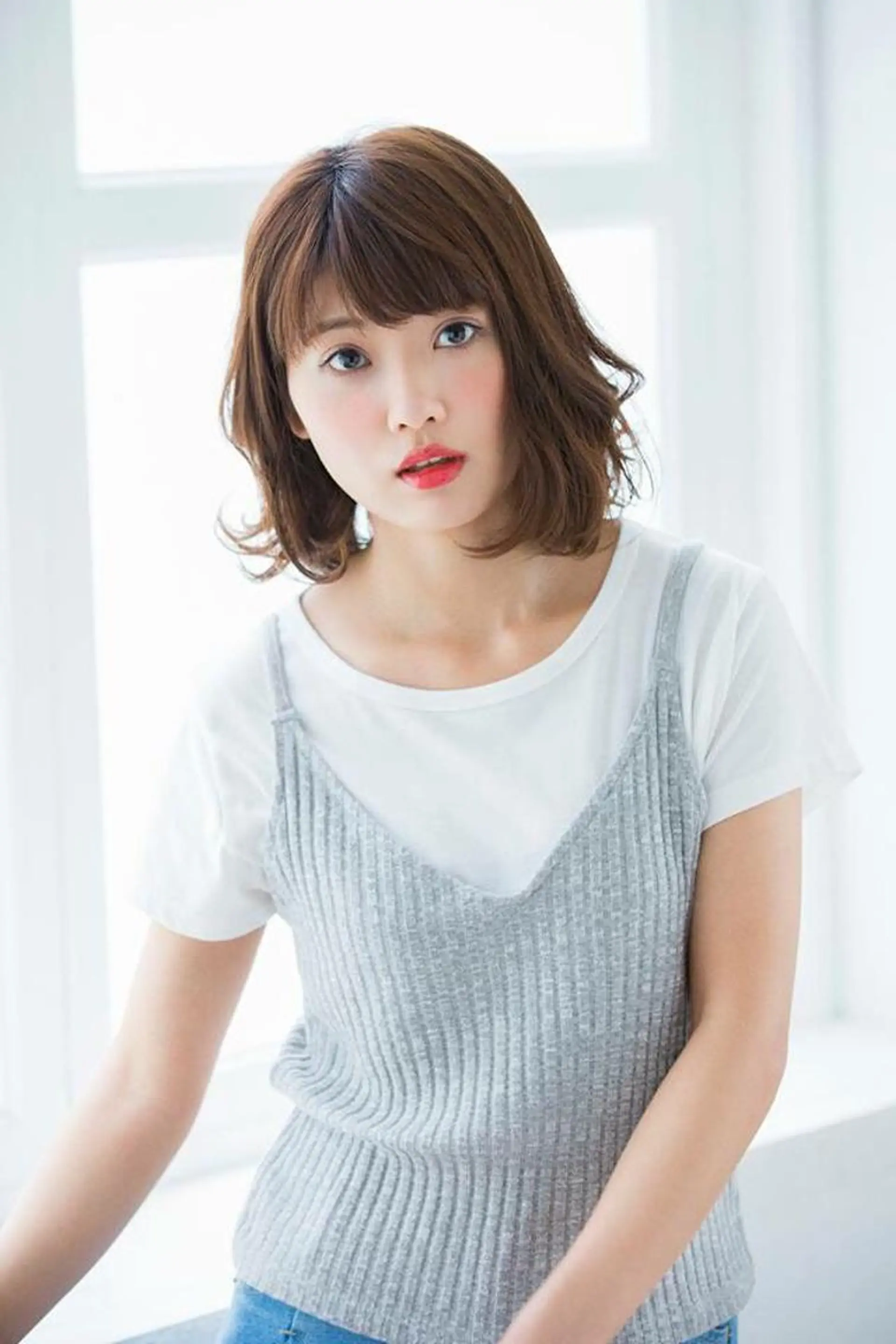 ショート ボブ カット ヘアカラー トリートメント 所渉/韓国レイヤー /ウルフカットのヘアスタイル