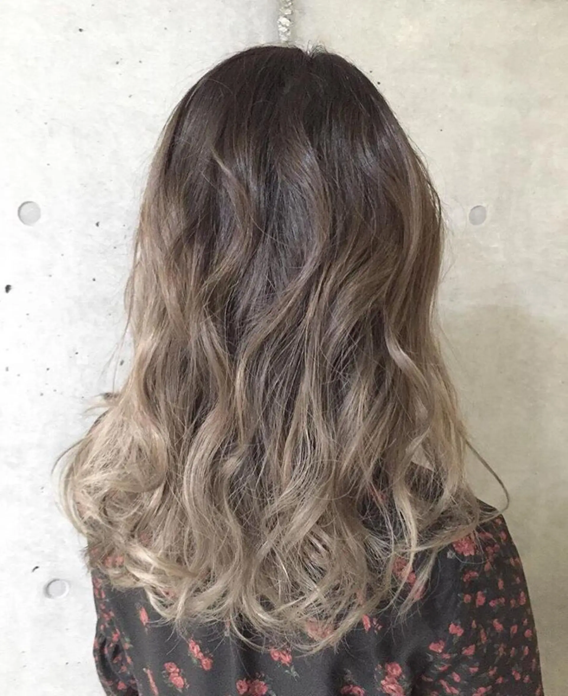 セミロング カラー パーマ ヘアアレンジ チビ編み込みエクステ シールEXどぅ〜すのヘアスタイル